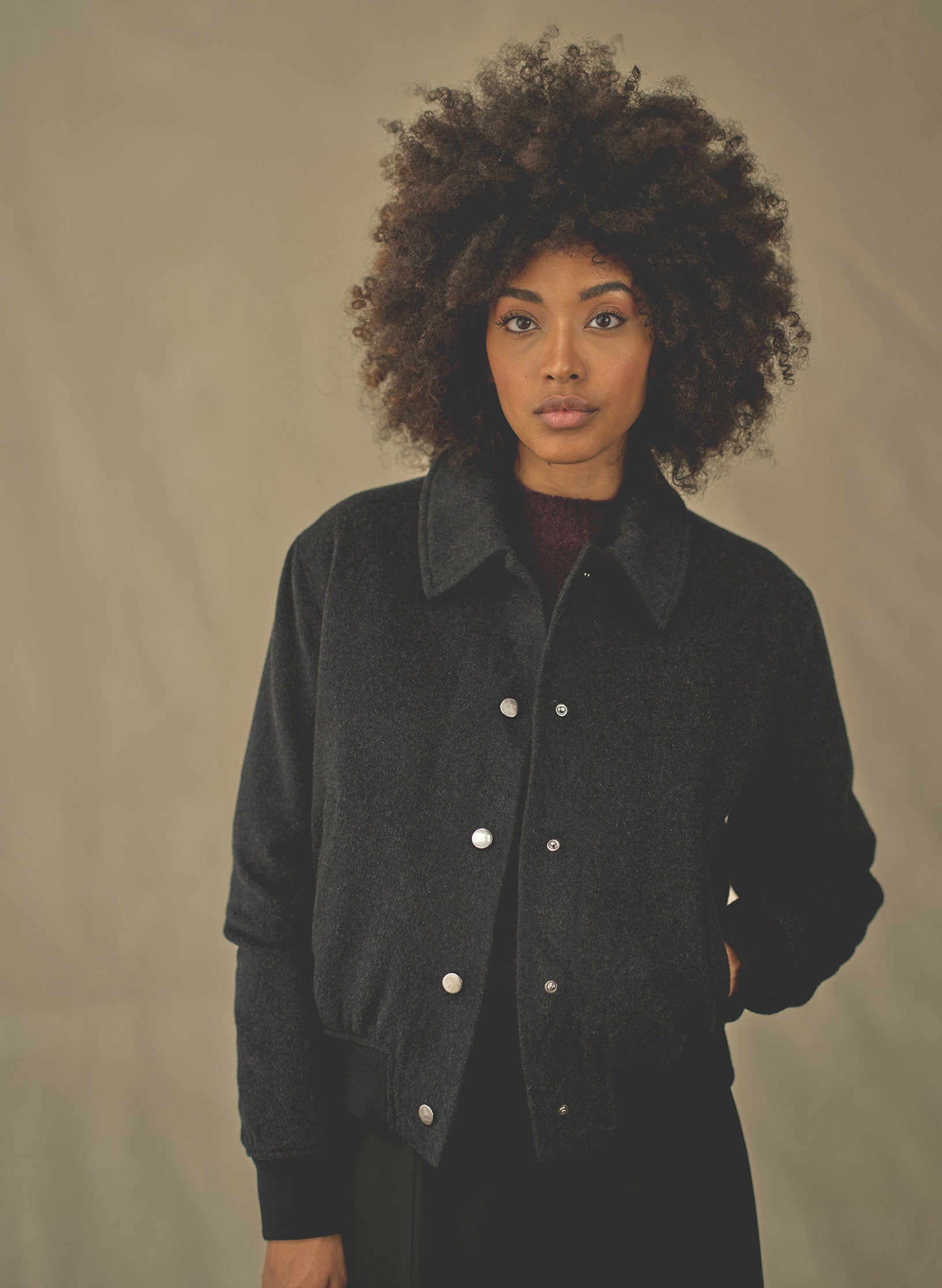 bombers drap de laine