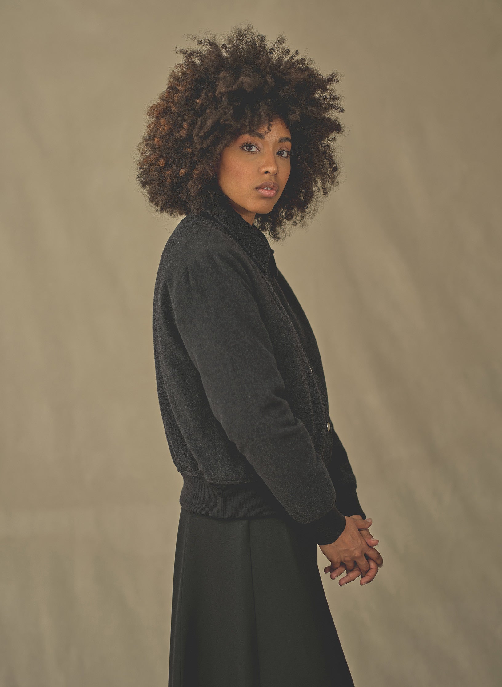 bombers drap de laine