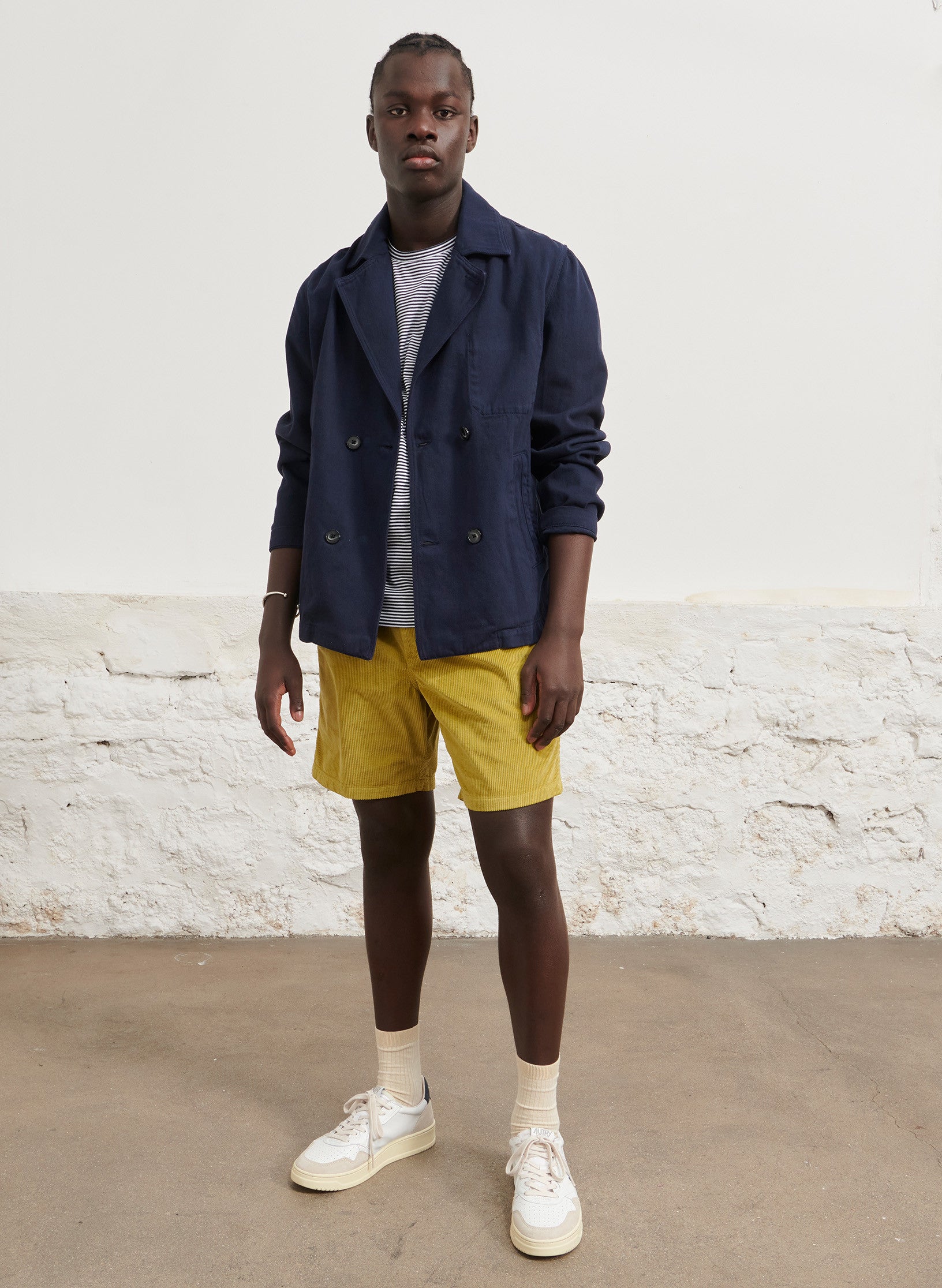 caban twill coton bleu homme