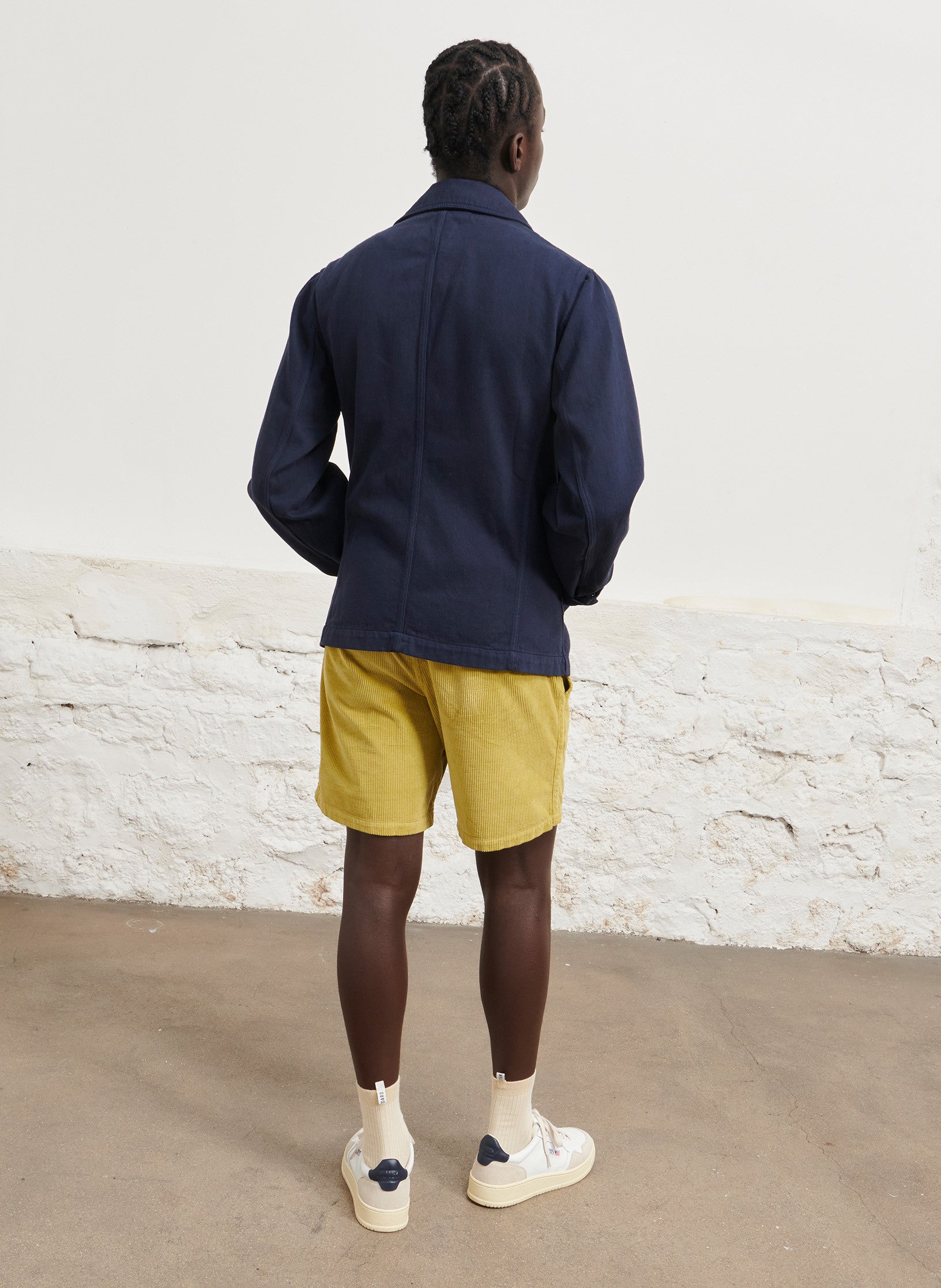 caban twill coton bleu homme