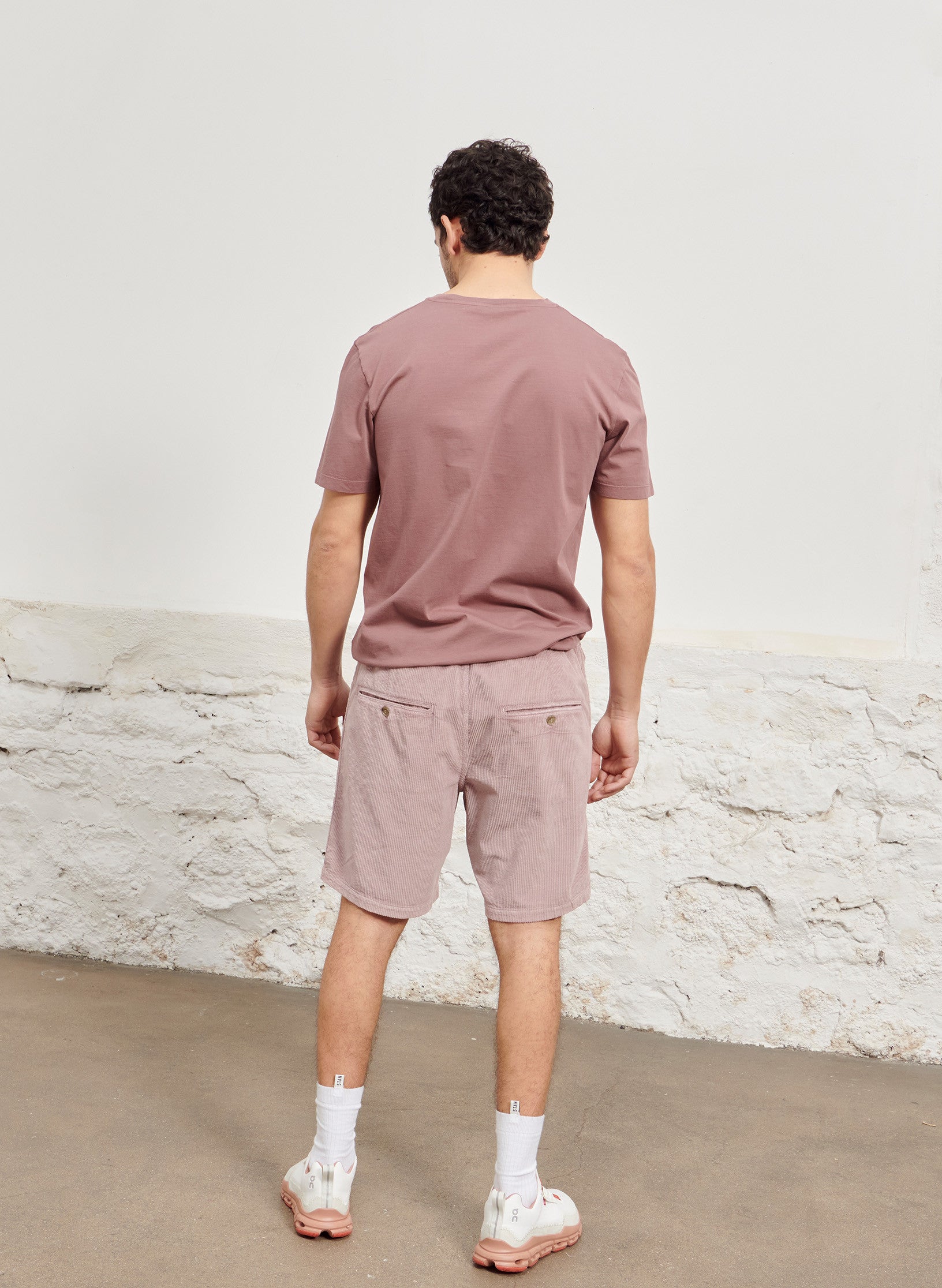 tee shirt coton organique rose homme