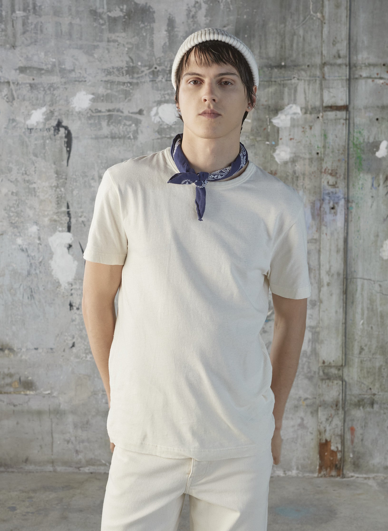 tee shirt lin ecru homme