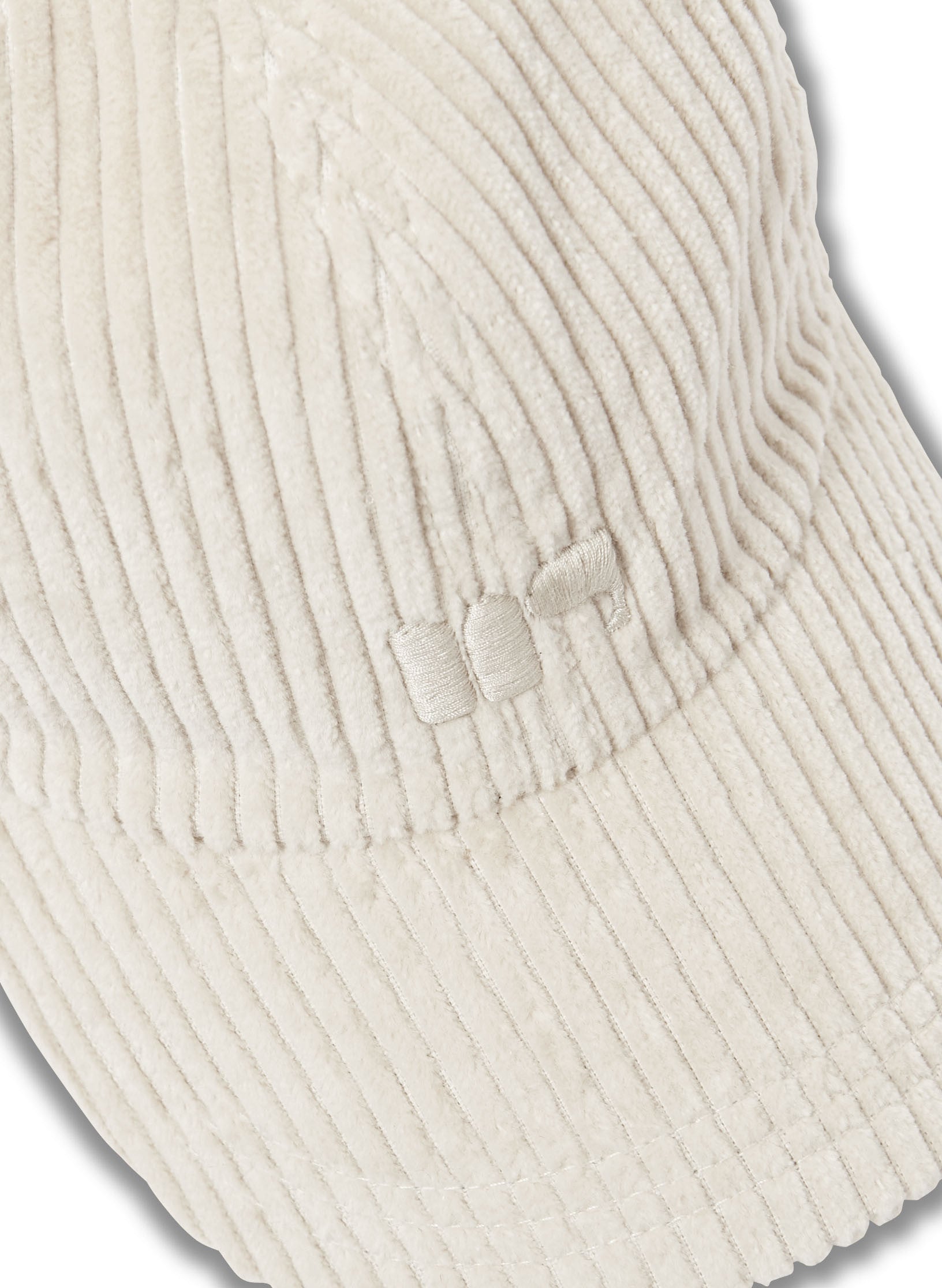 casquette velours homme femme ecru