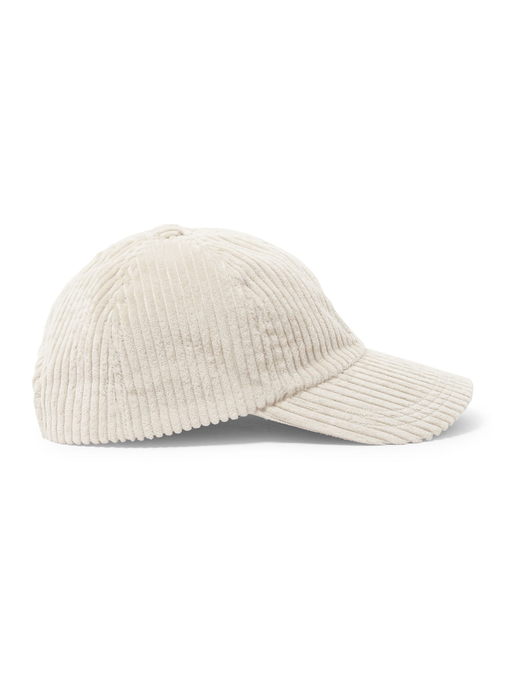 casquette velours homme femme ecru