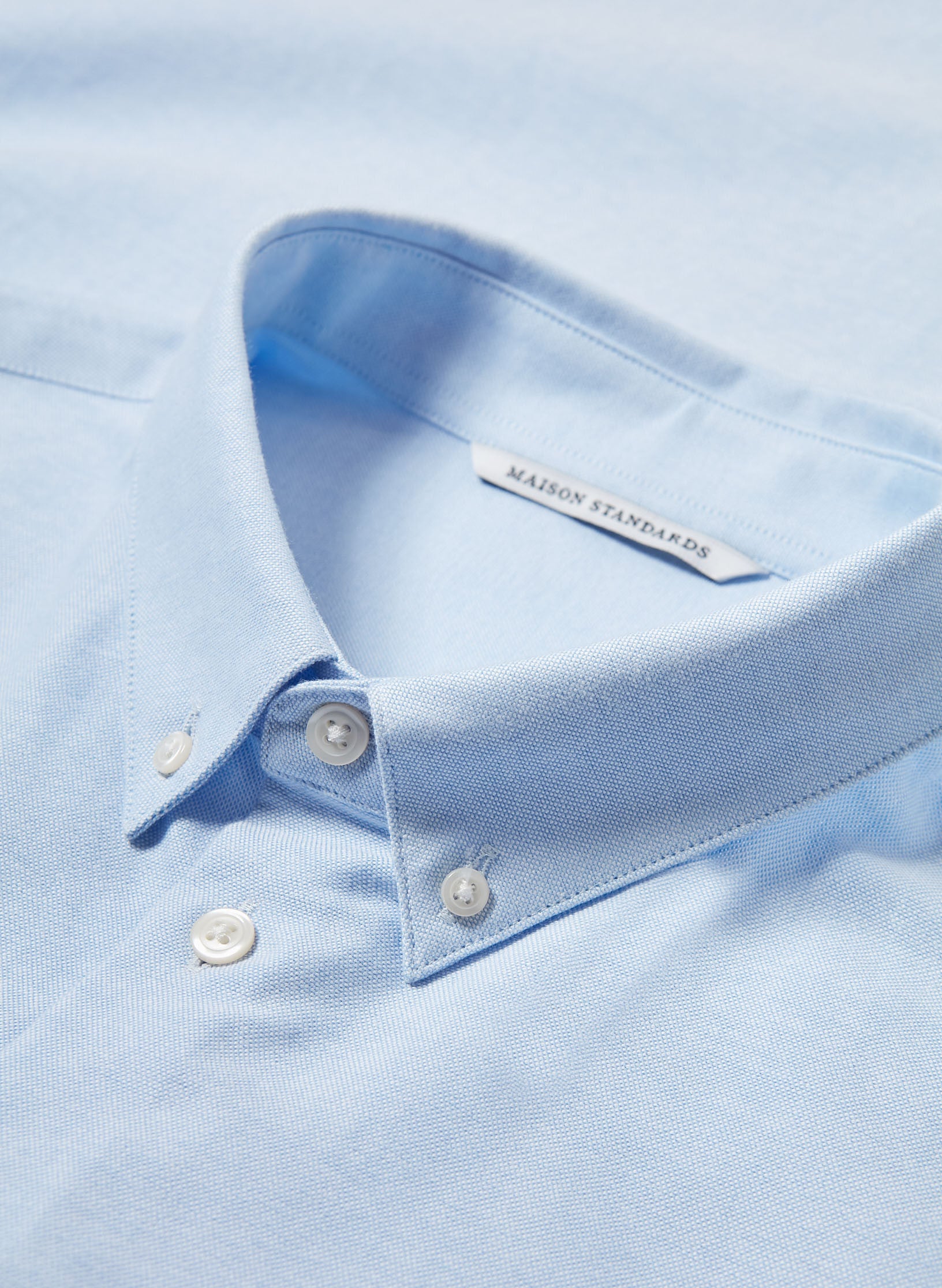 chemise oxford ajustee bleu homme