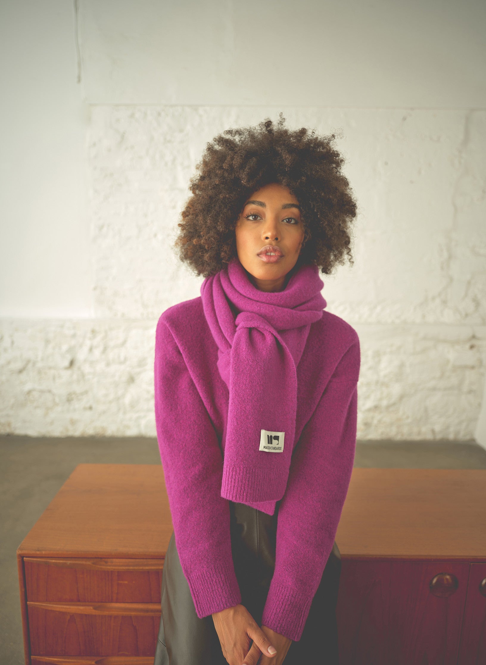 grande echarpe laine et fils 1