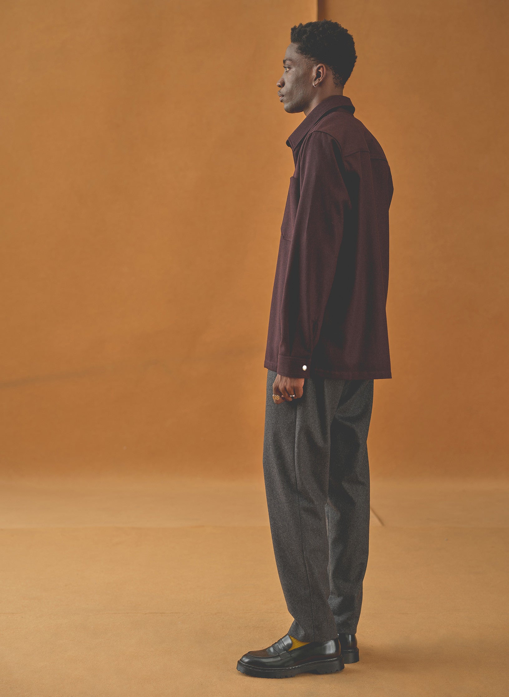 surchemise flanelle bordeaux homme