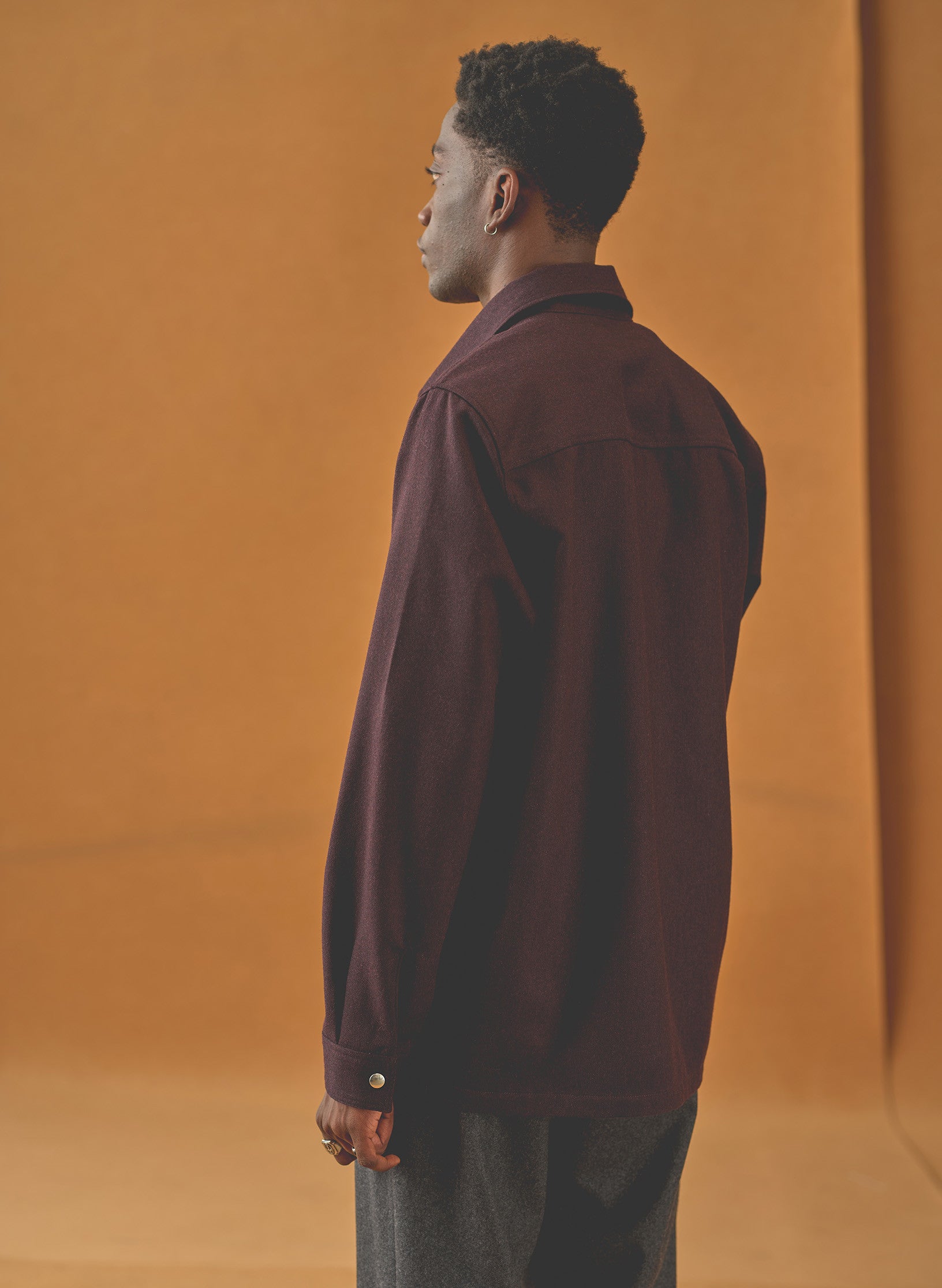 surchemise flanelle bordeaux homme