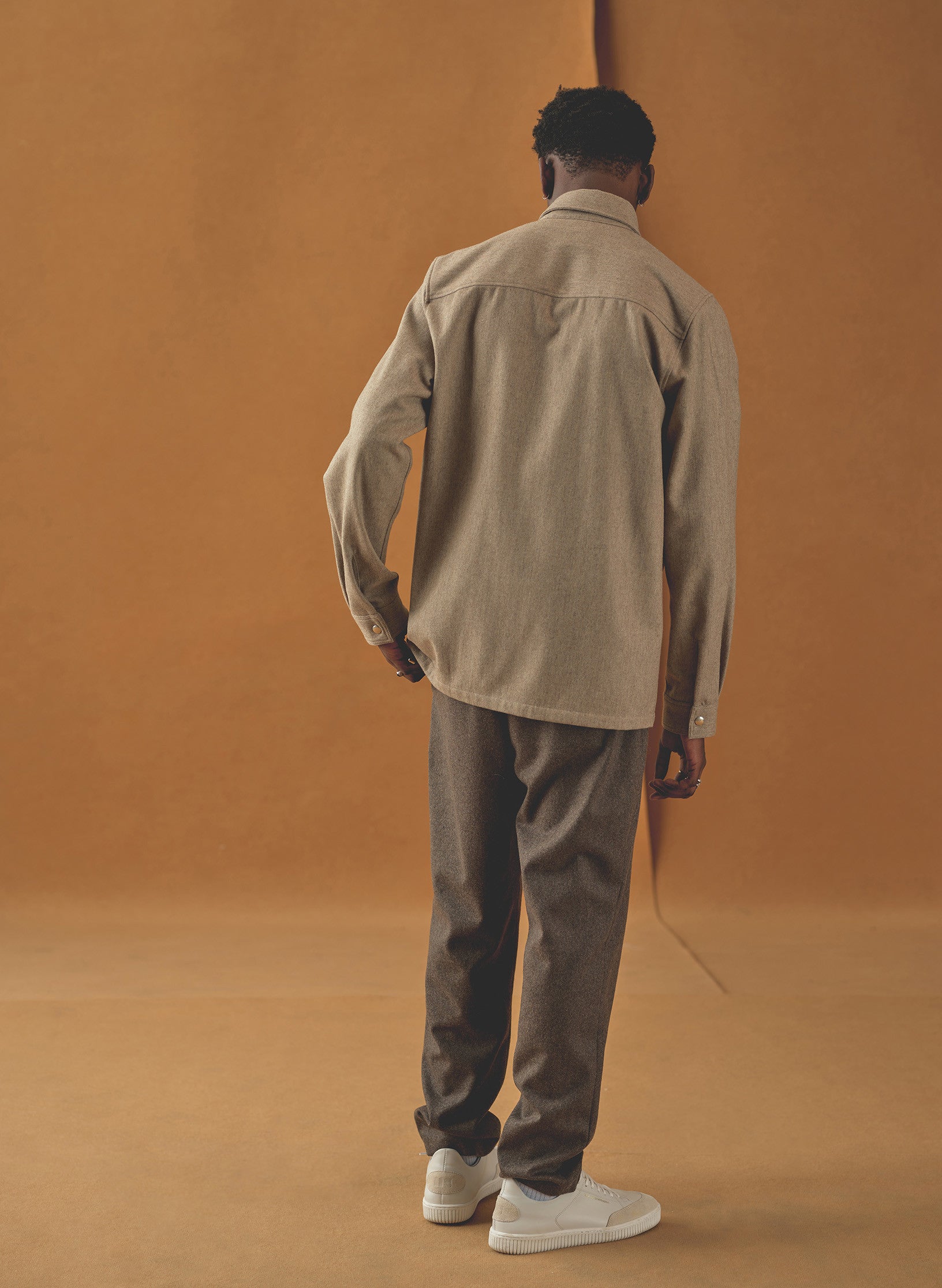 surchemise flanelle beige homme