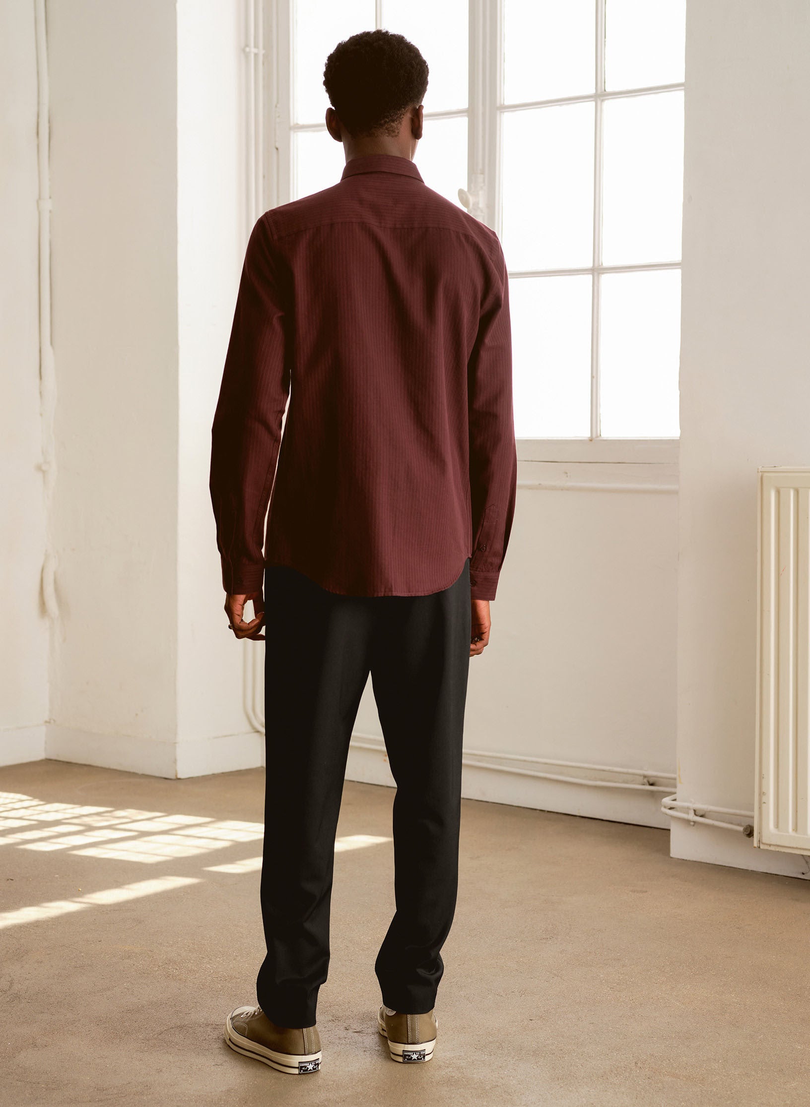 pantalon loose infroissable