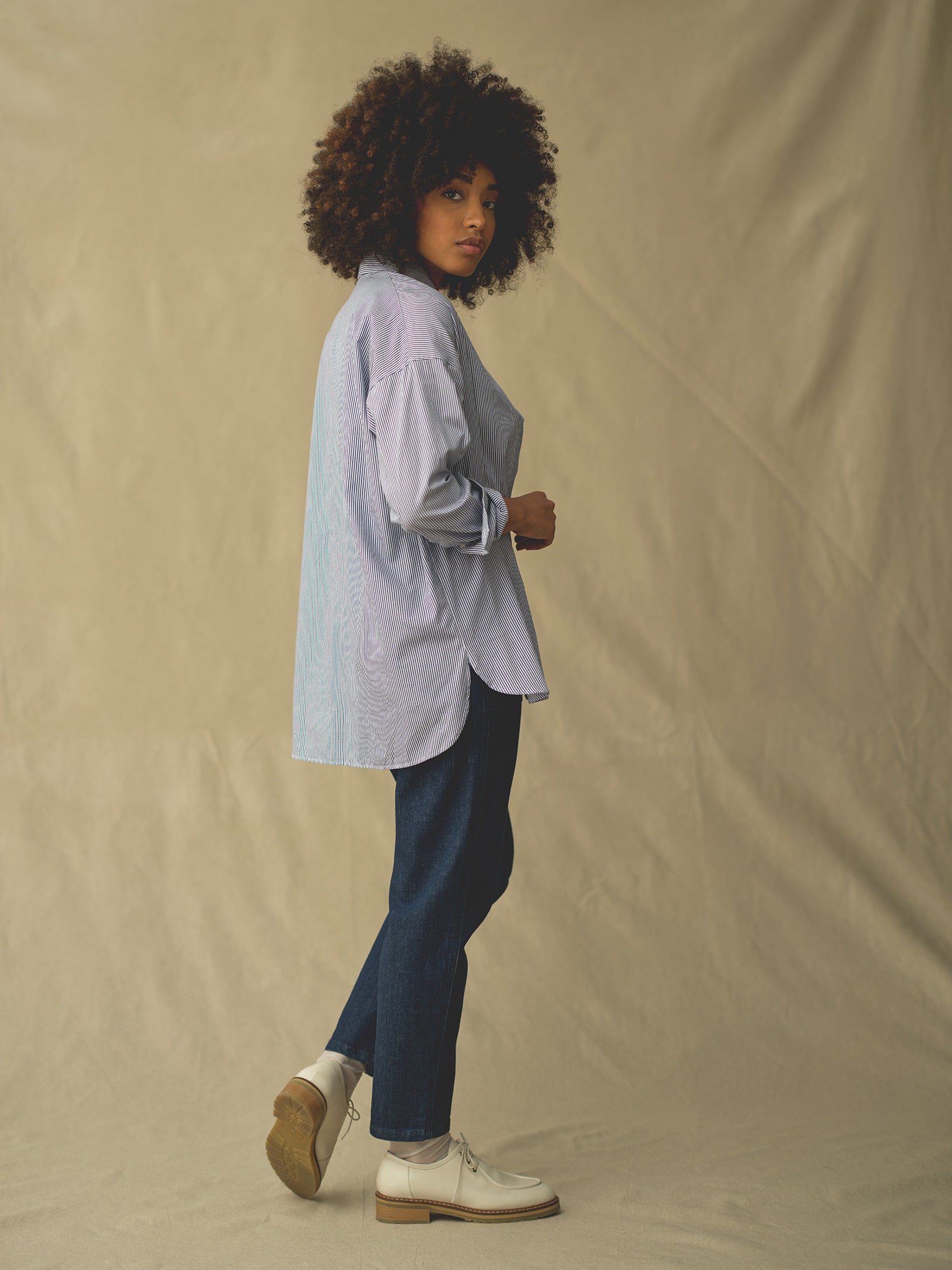 pantalon worker denim brut femme