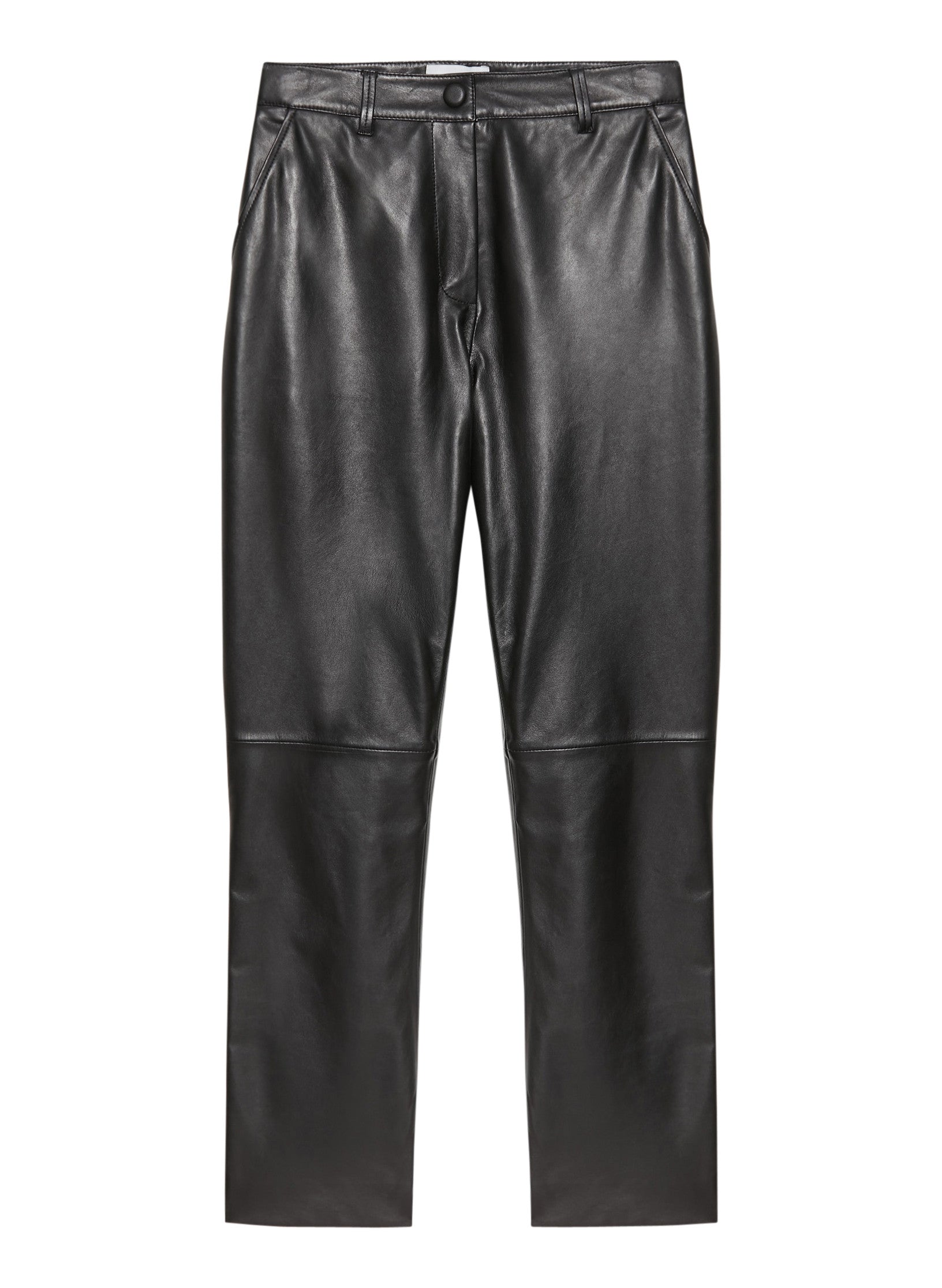 pantalon cuir noir femme