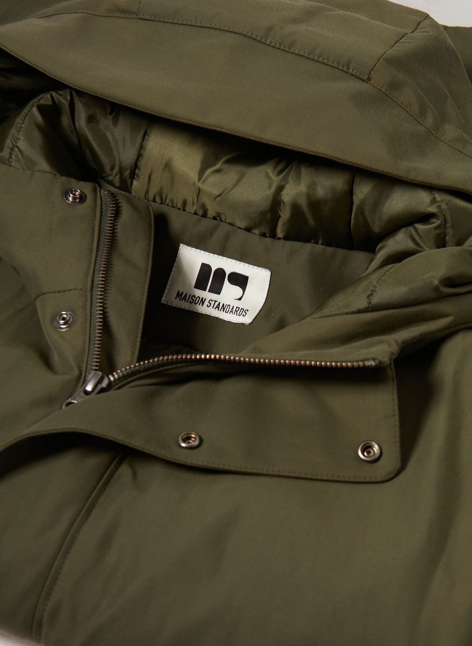 parka kaki deperlante homme