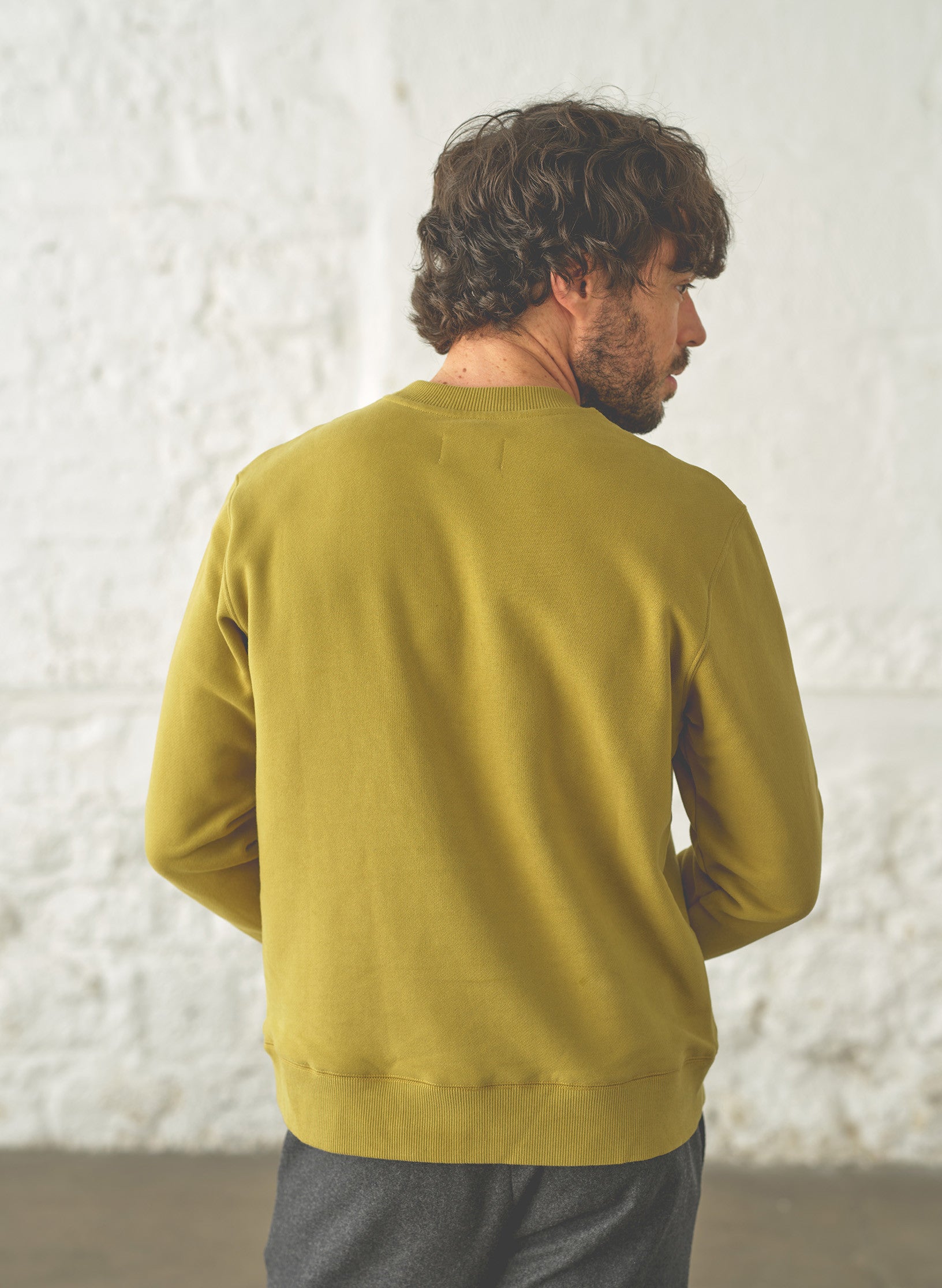 sweat maison standards vert homme coton