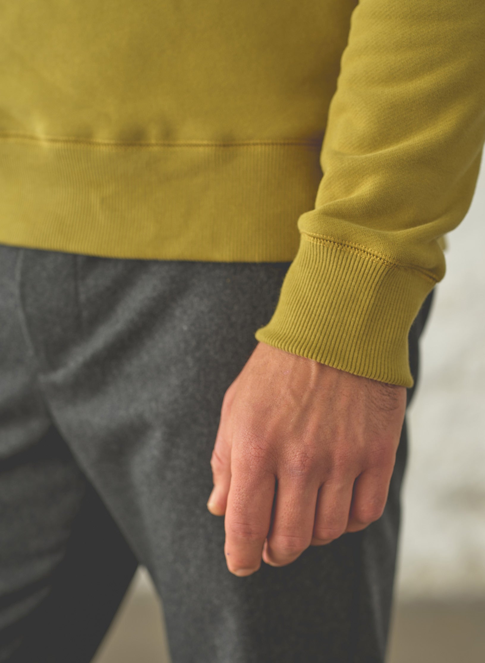 sweat maison standards vert homme coton