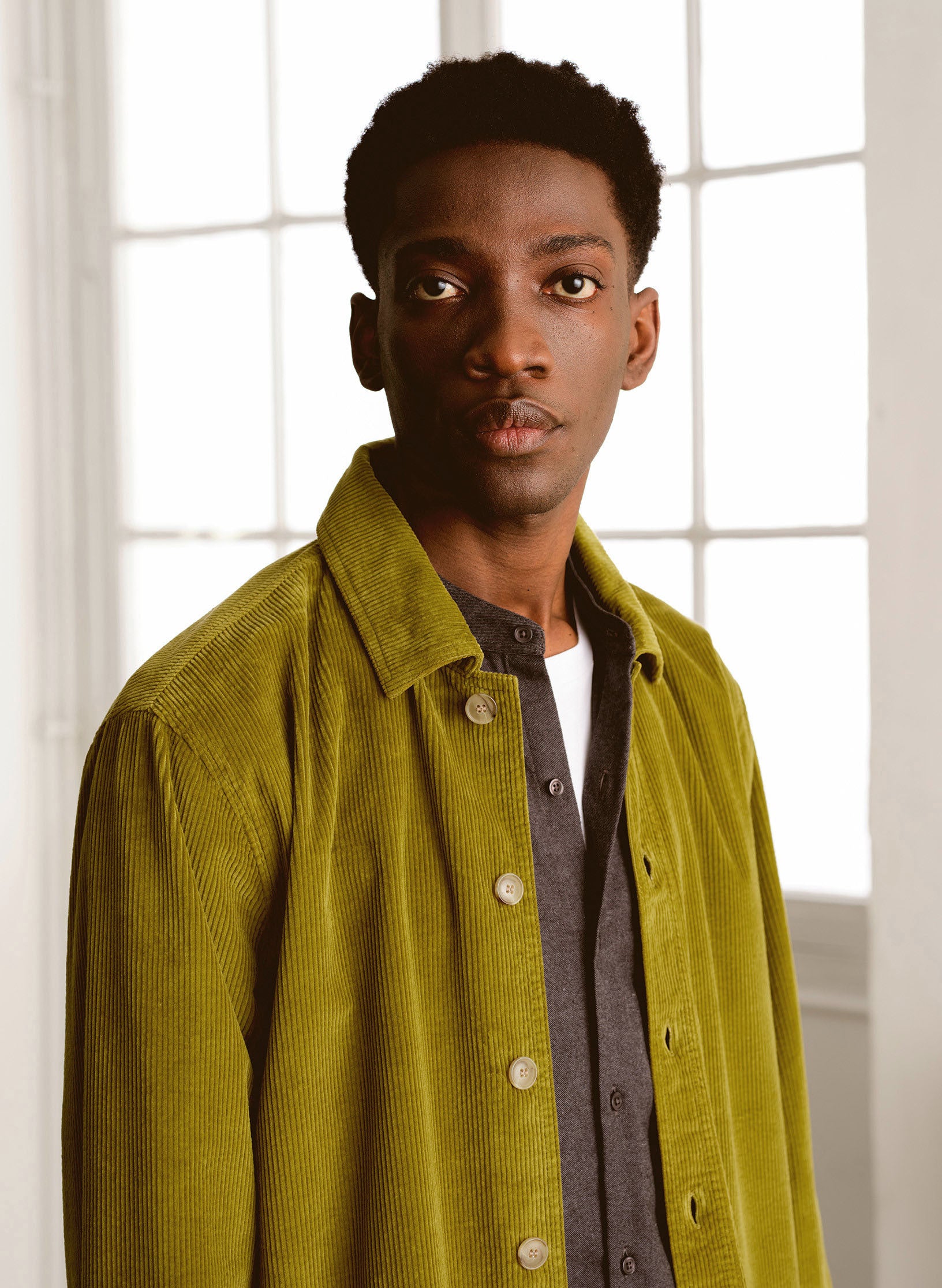 surchemise velours vert homme