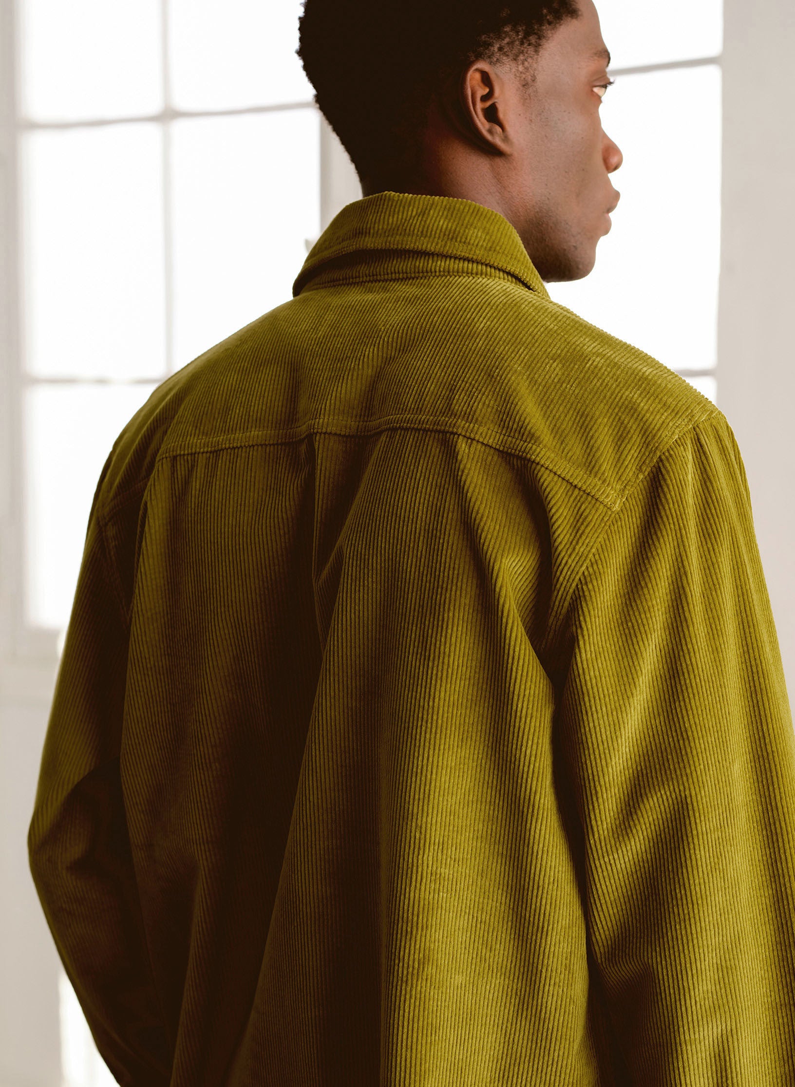 surchemise velours vert homme