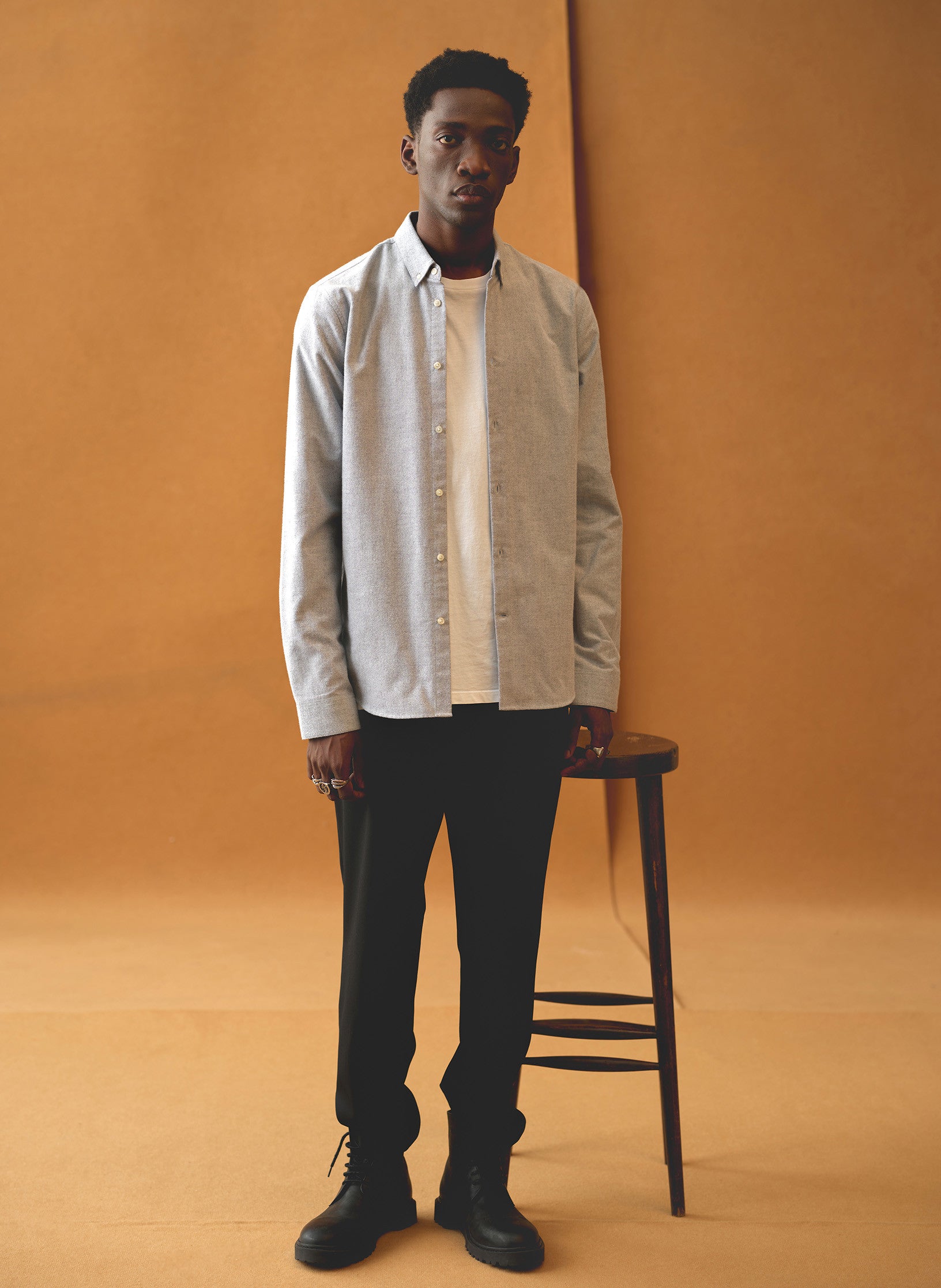 Chemise Flanelle Col Boutonne