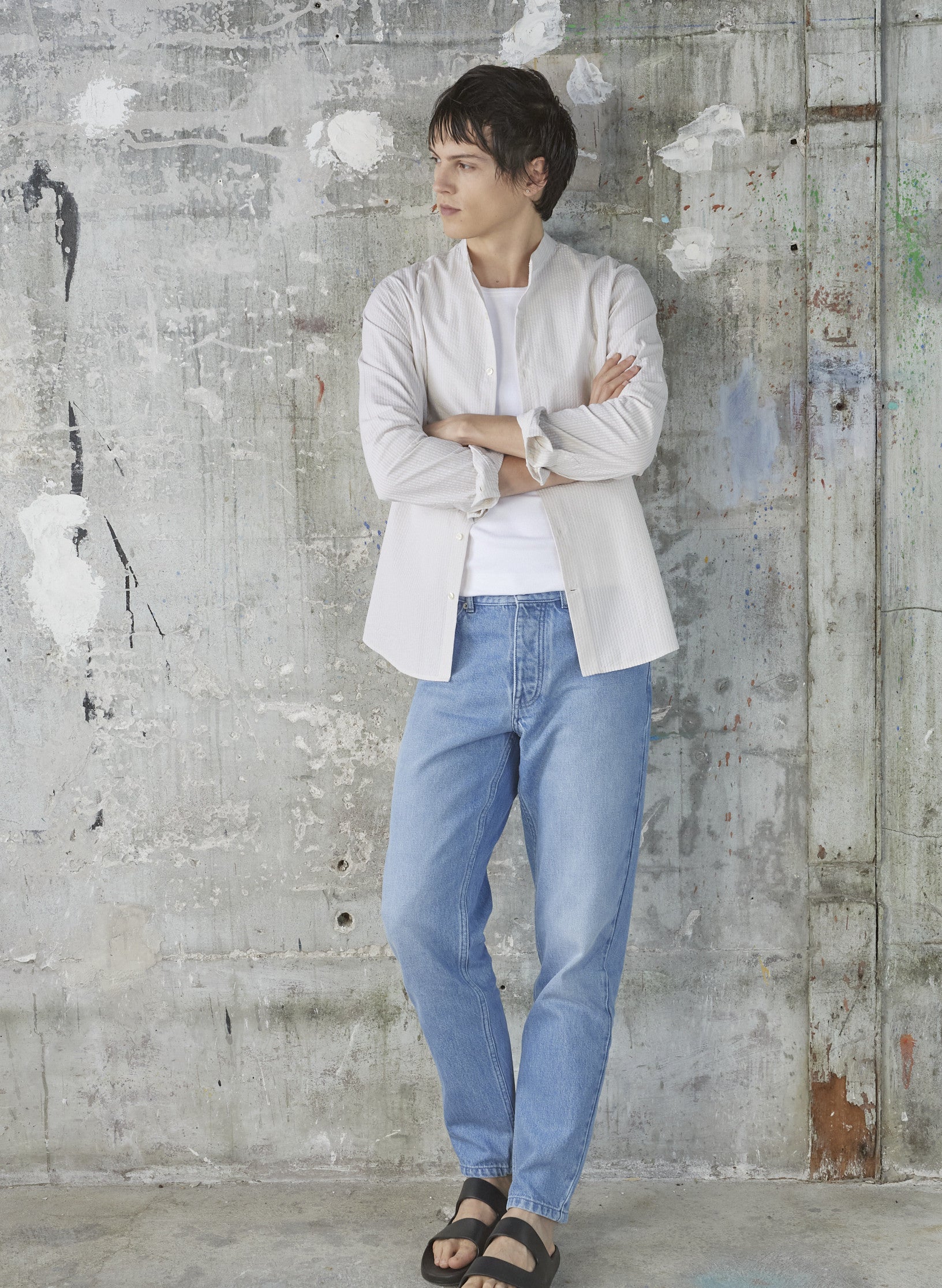 chemise col mao seersucker 3