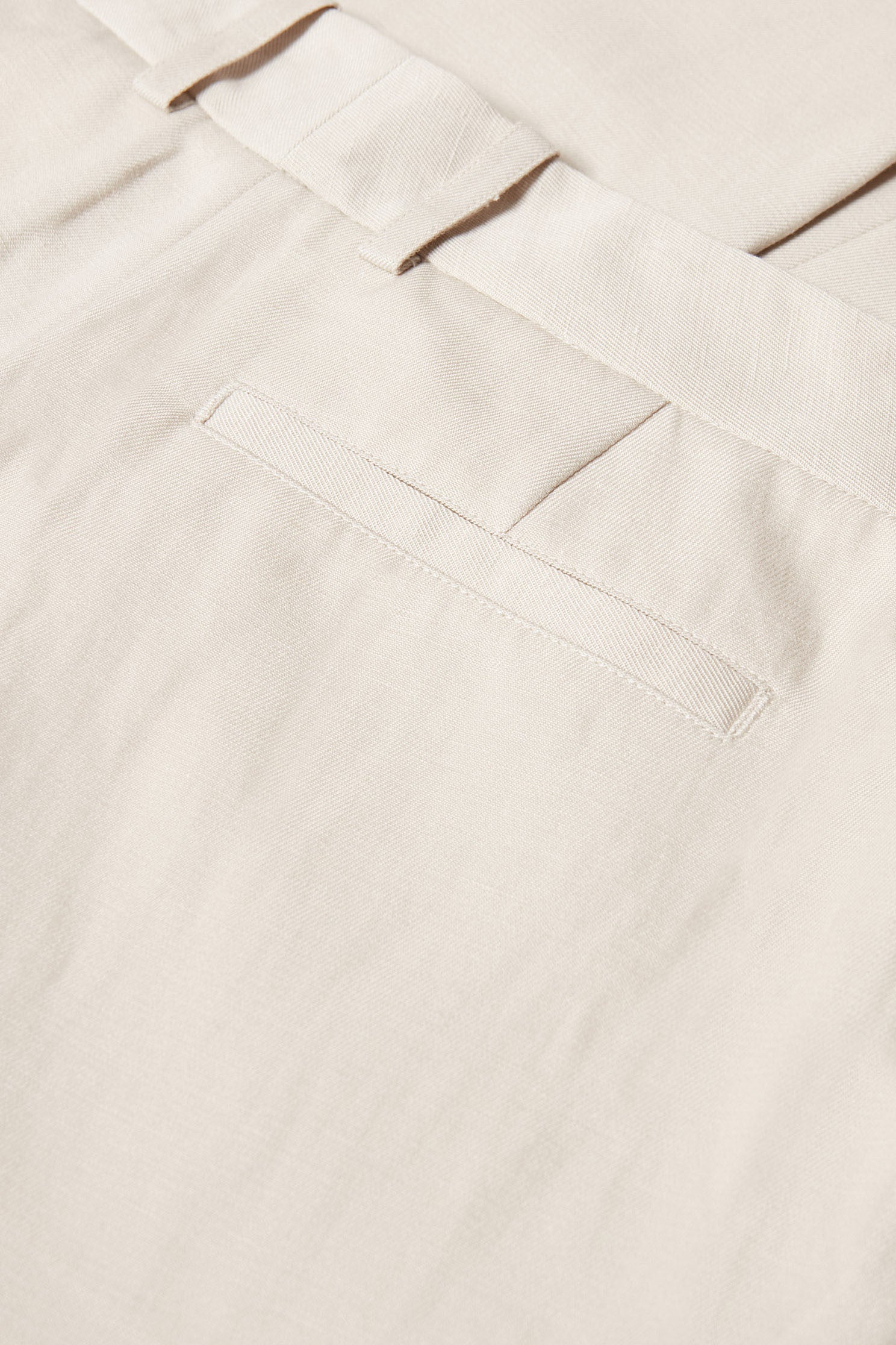 pantalon loose coton lin