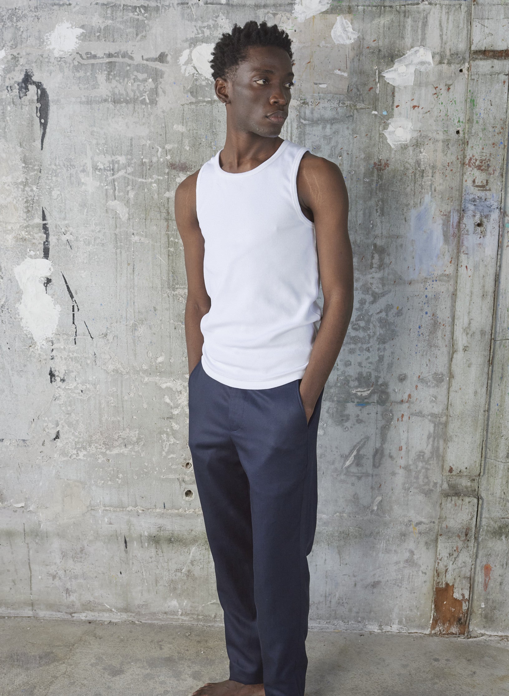 debardeur cote blanc coton organique portugal homme