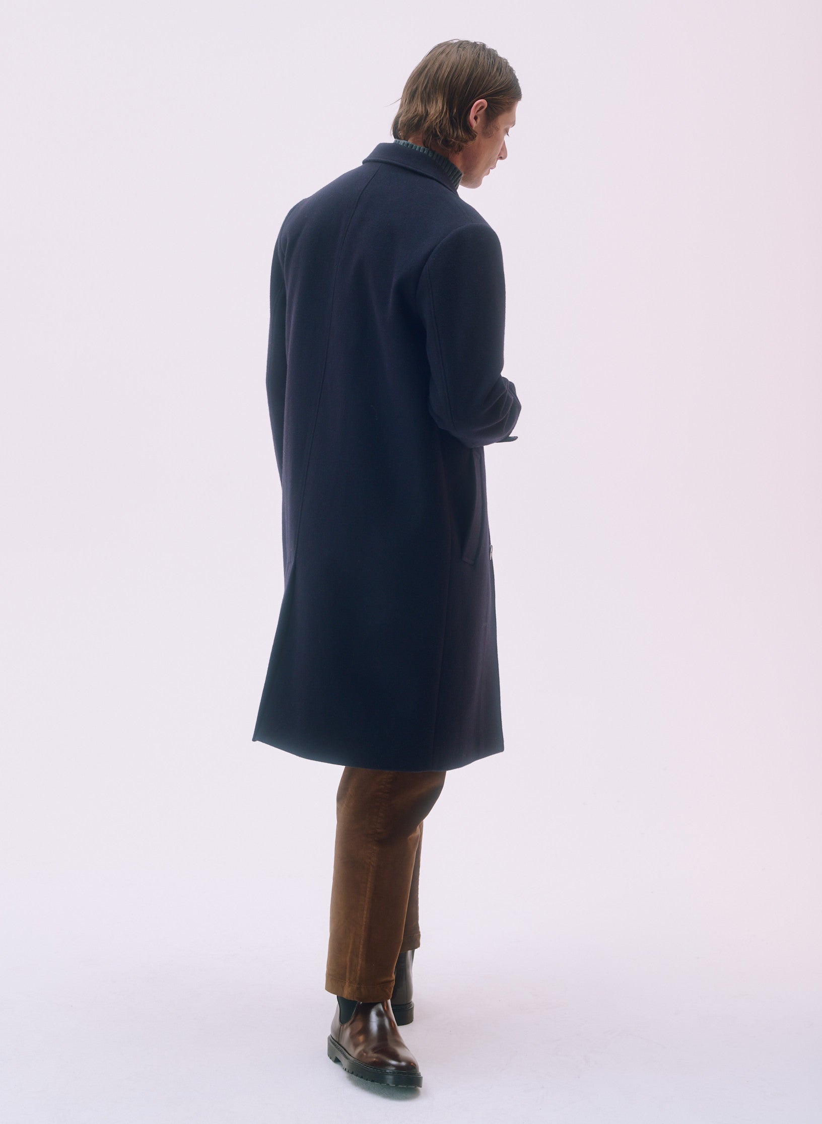 pantalon loose velours marron homme