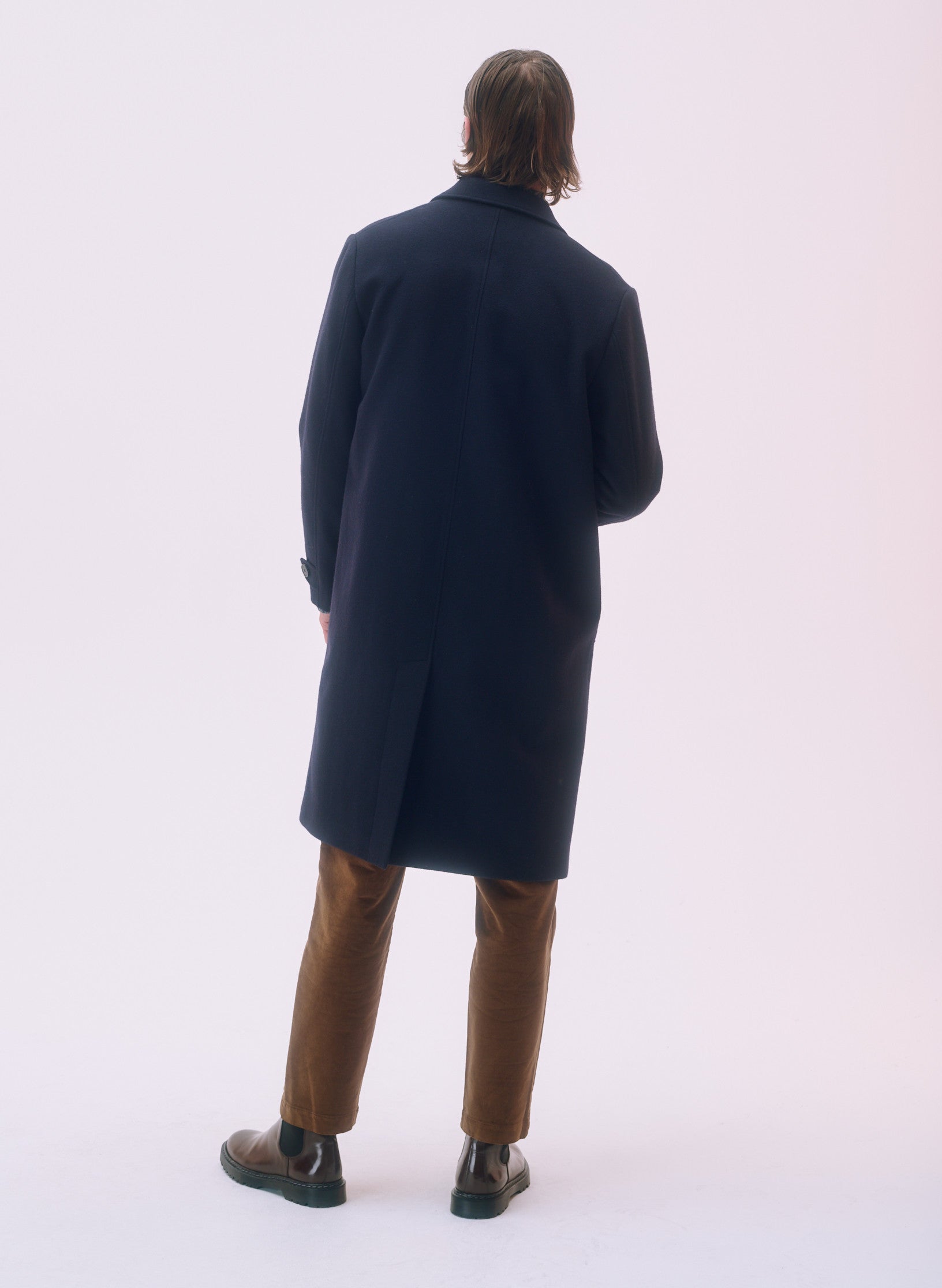 pantalon loose velours marron homme