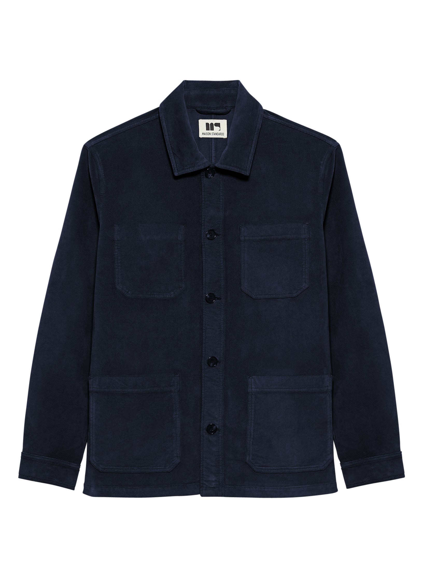 veste peintre velours bleu homme femme unisexe