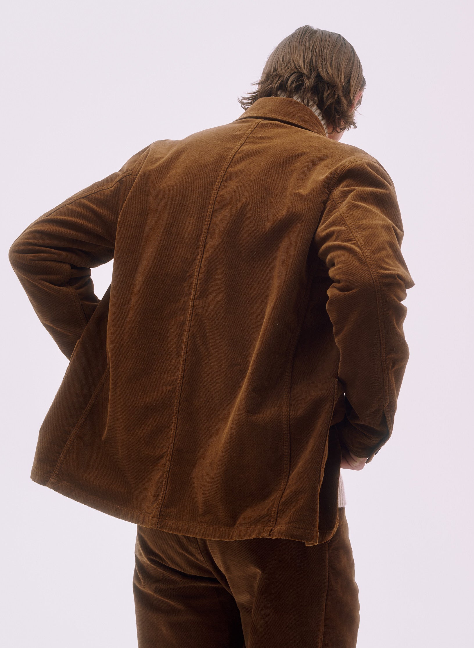 veste peintre velours marron homme femme oekotex