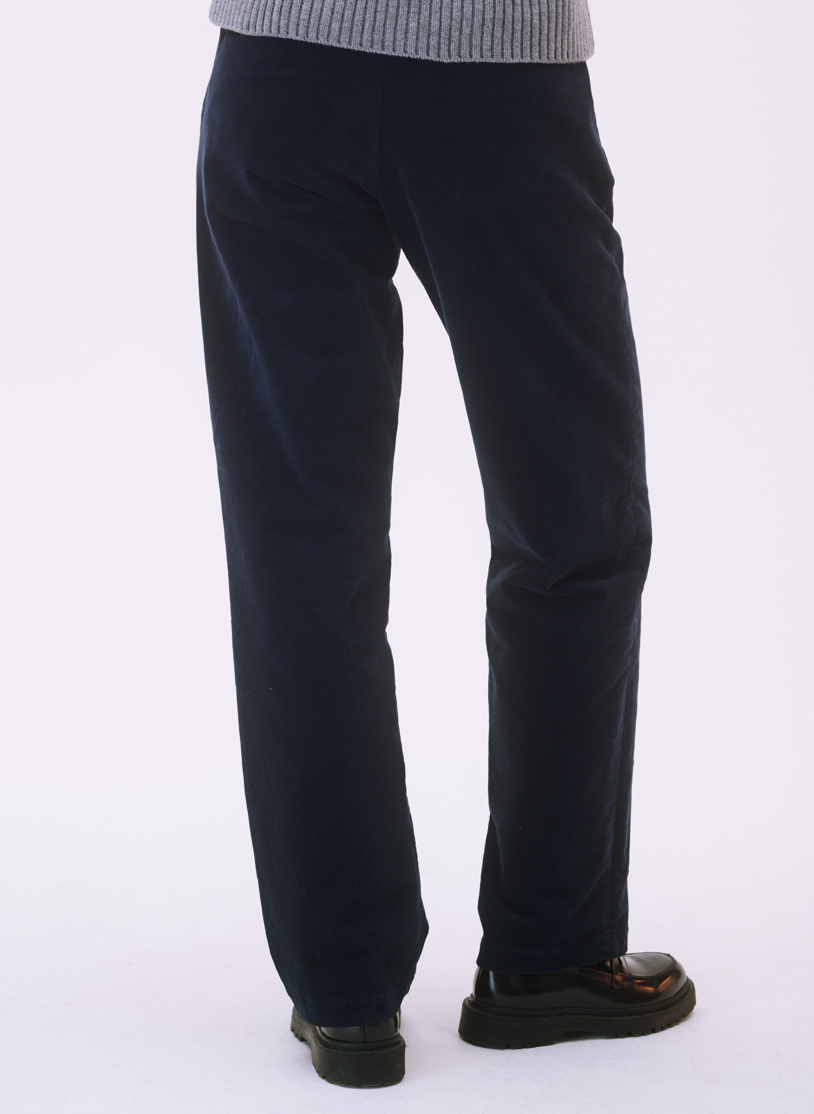 pantalon large velours homme femme unisexe bleu