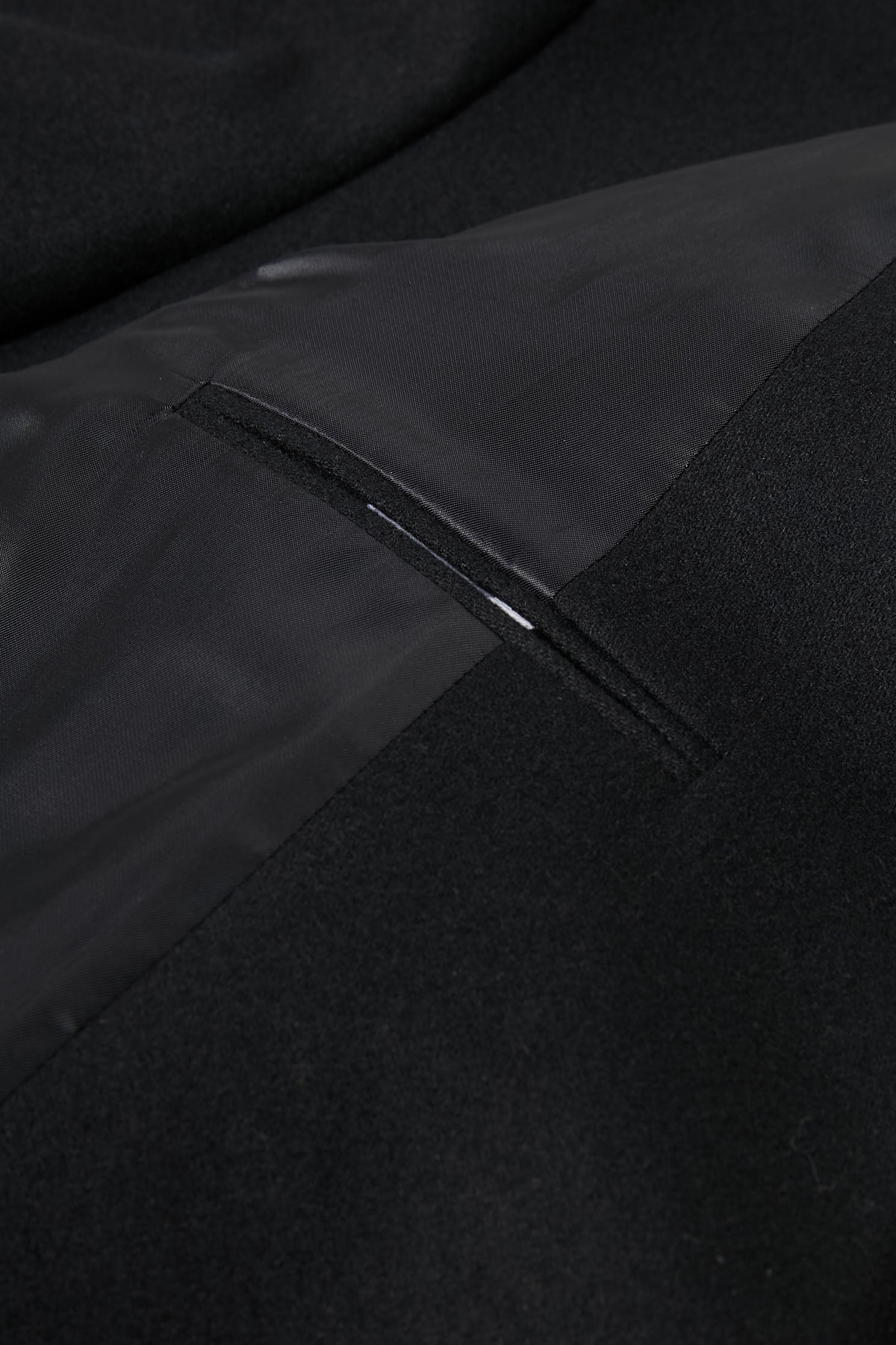 veste flanelle noire croisee homme femme unisexe