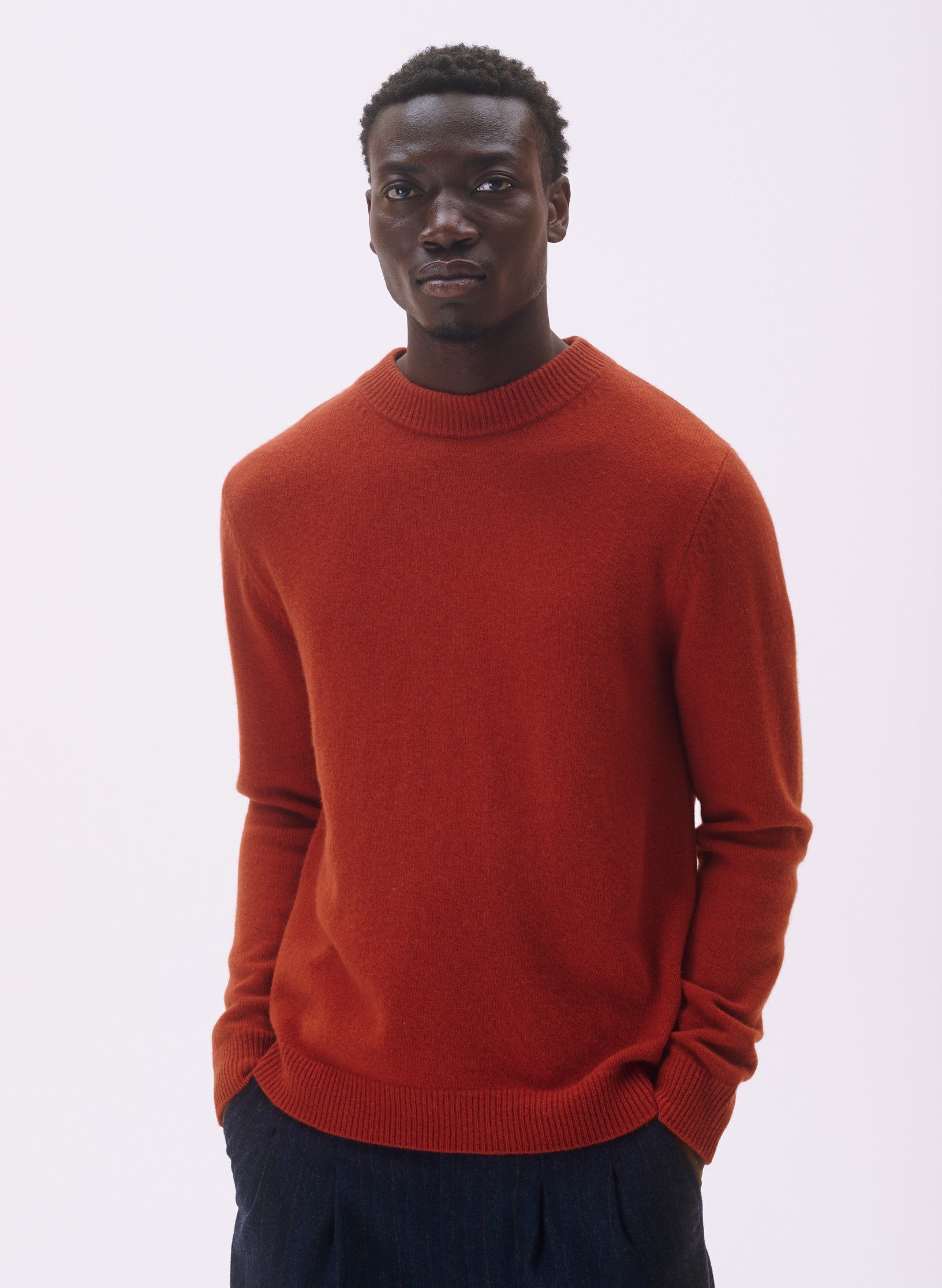 pull rdc laine orange homme femme unisexe