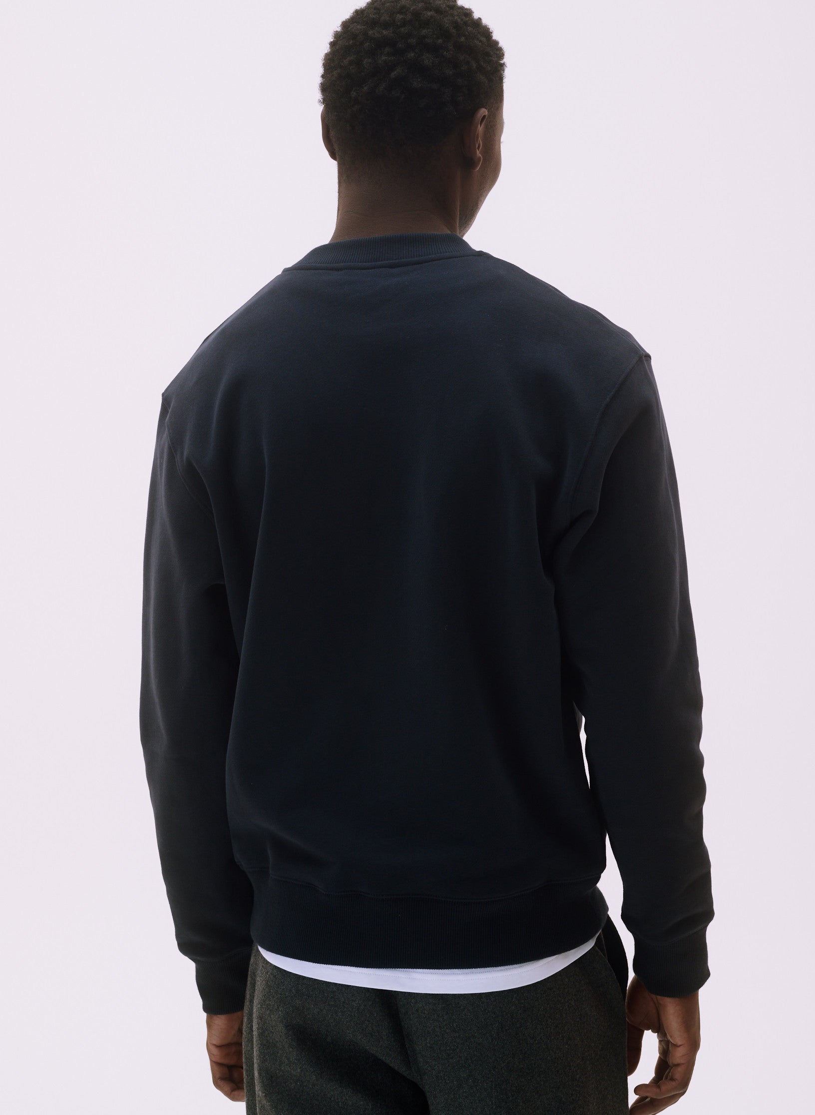 sweat loose unisexe homme femme bleu molleton