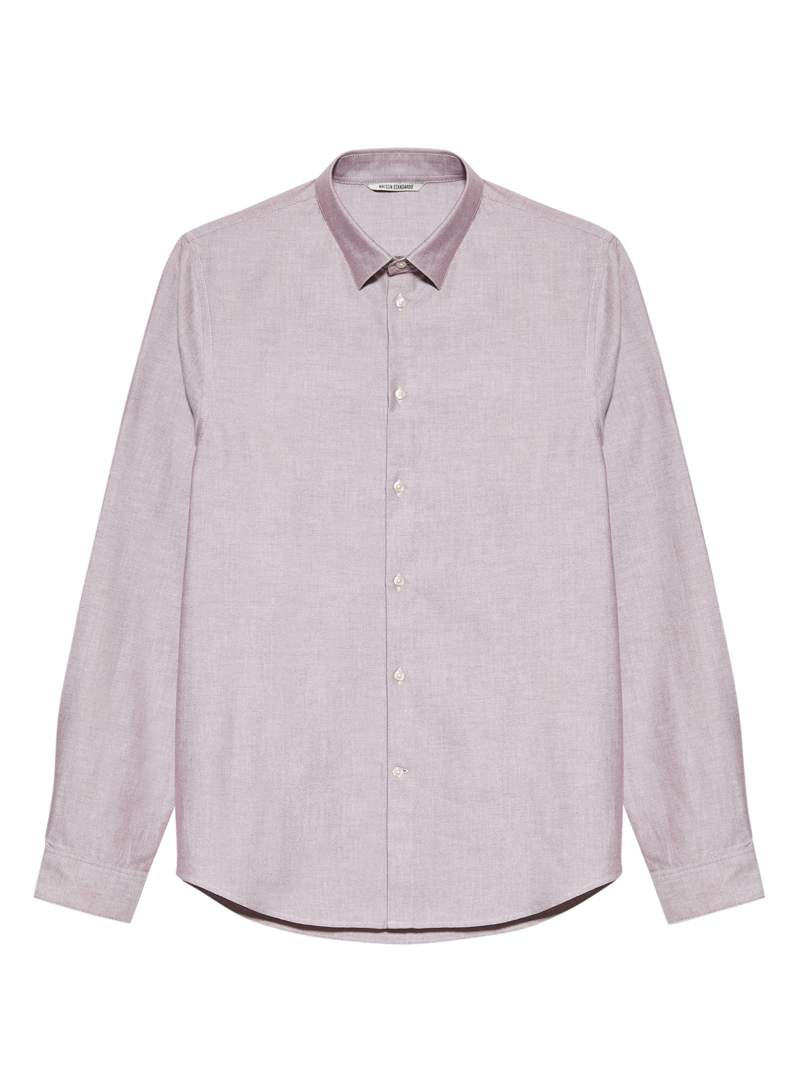 chemise oxford ajustee homme bordeaux