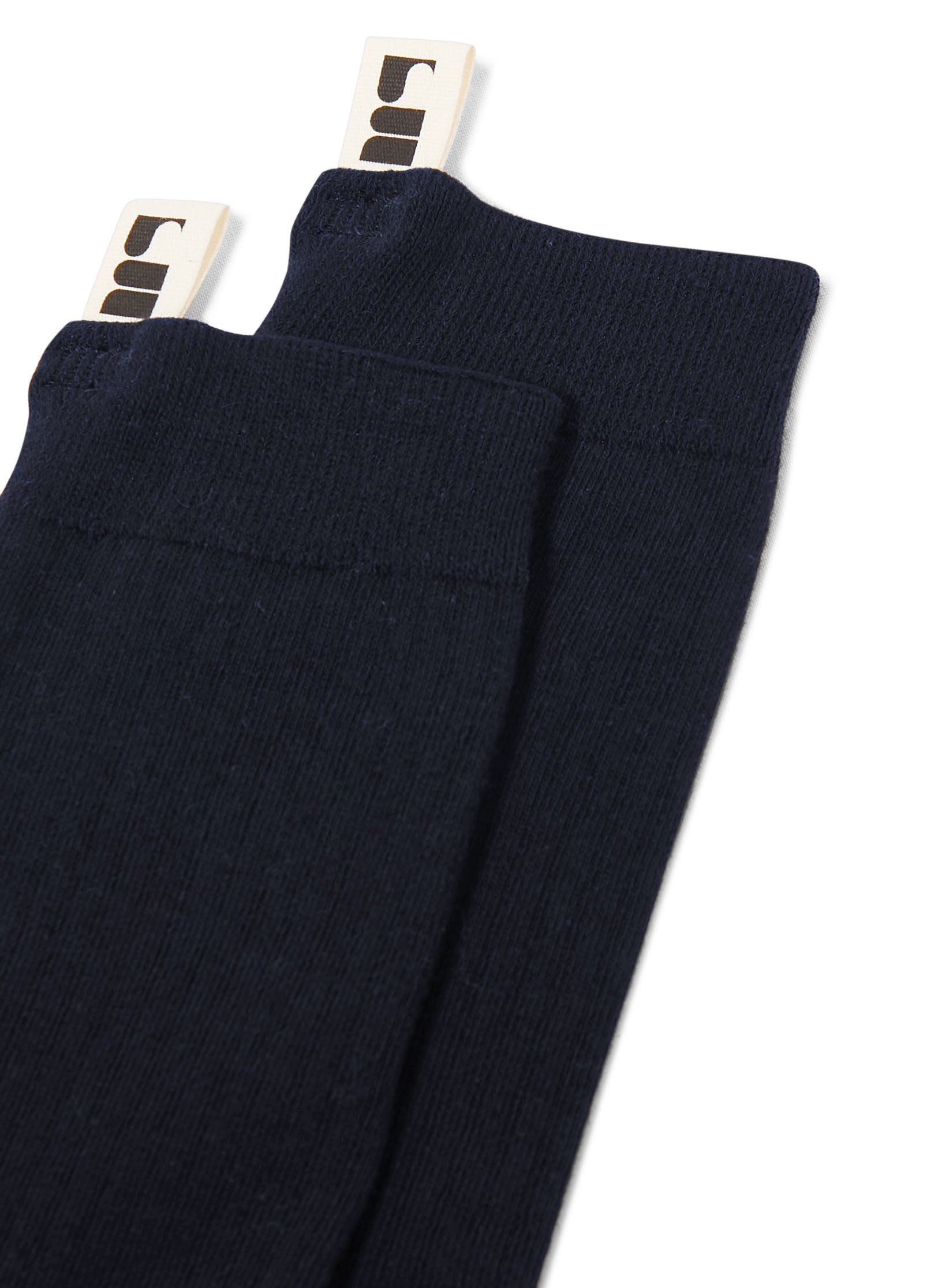 chaussette unie unisexe homme femme coton bleu