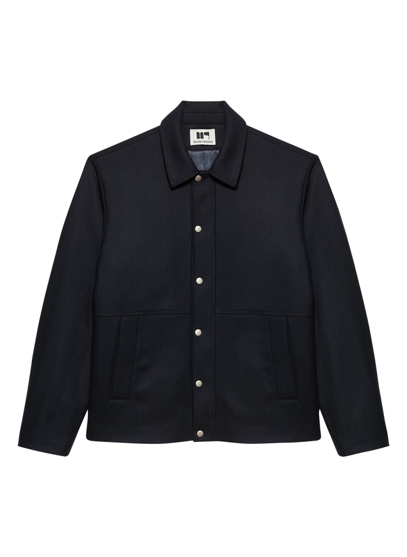 blouson laine homme marine