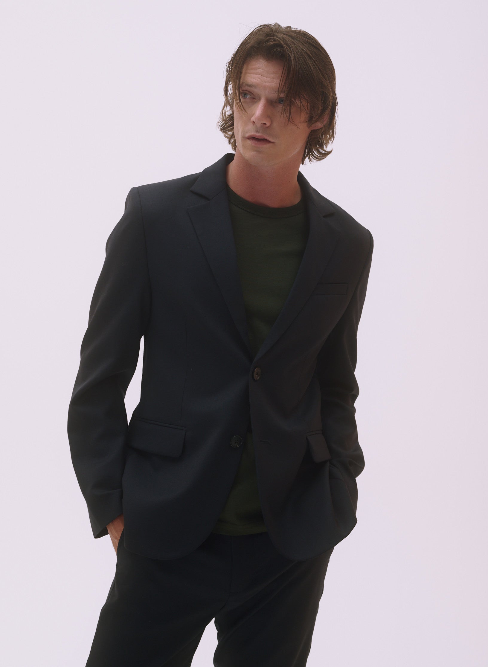 Veste Costume Laine Astoria -  Marine