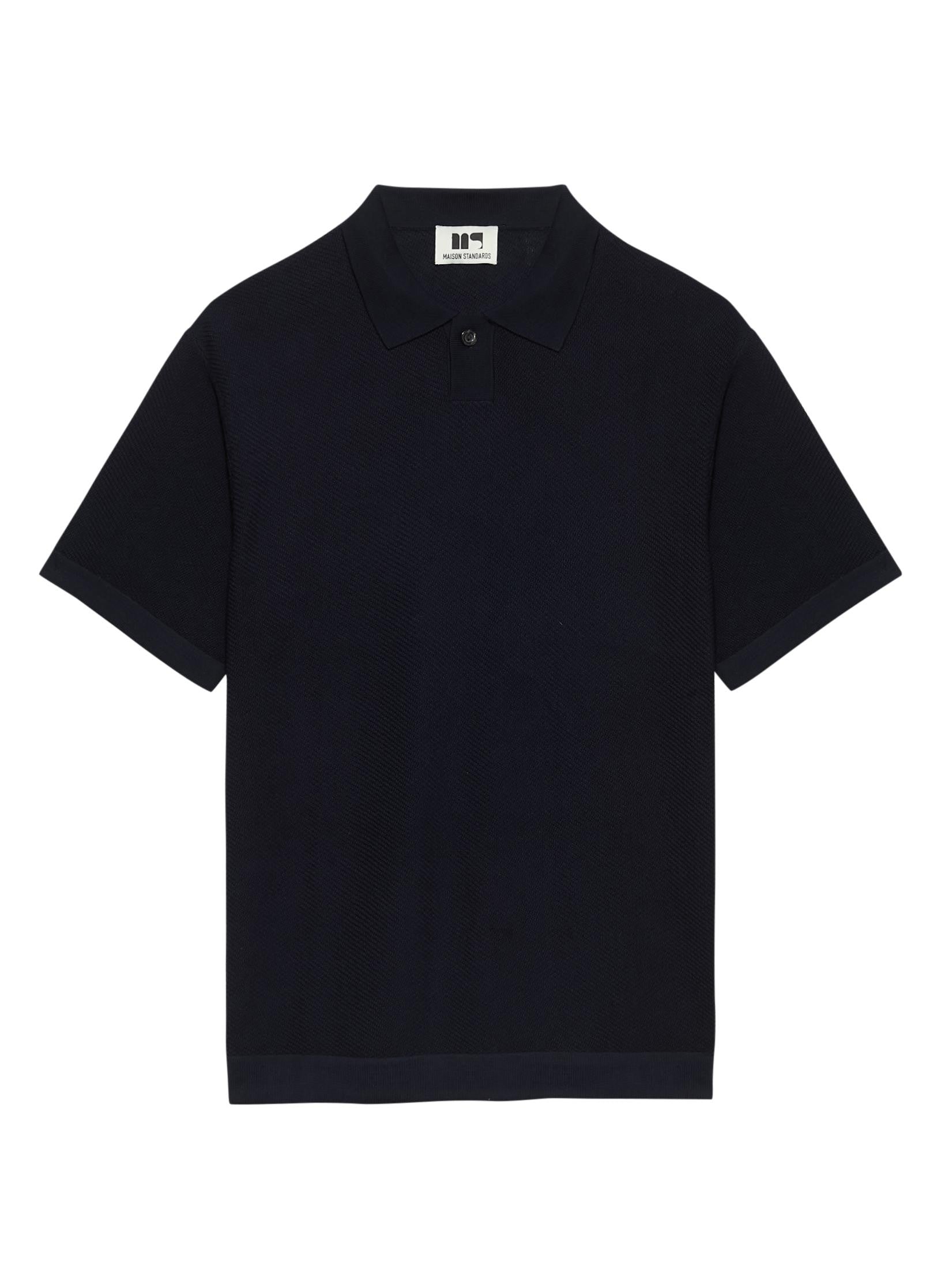 polo coton manche courte bleu homme femme unisexe