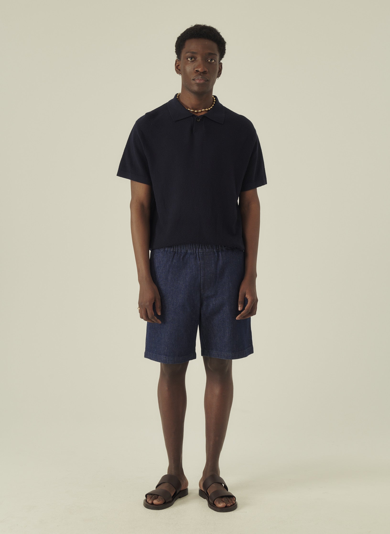 polo coton manche courte bleu homme femme unisexe