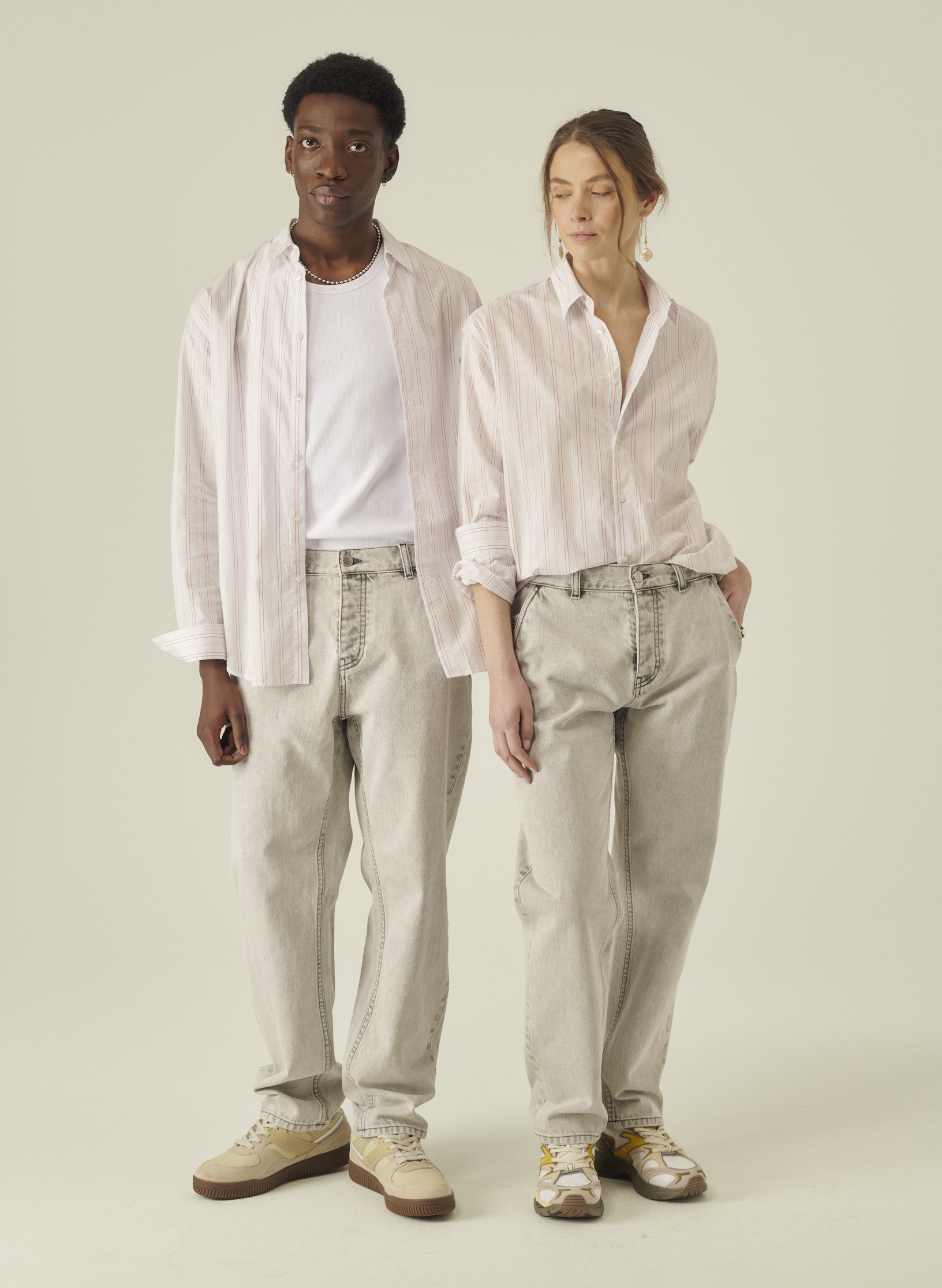 jean cadix relaxed denim gris homme femme unisexe