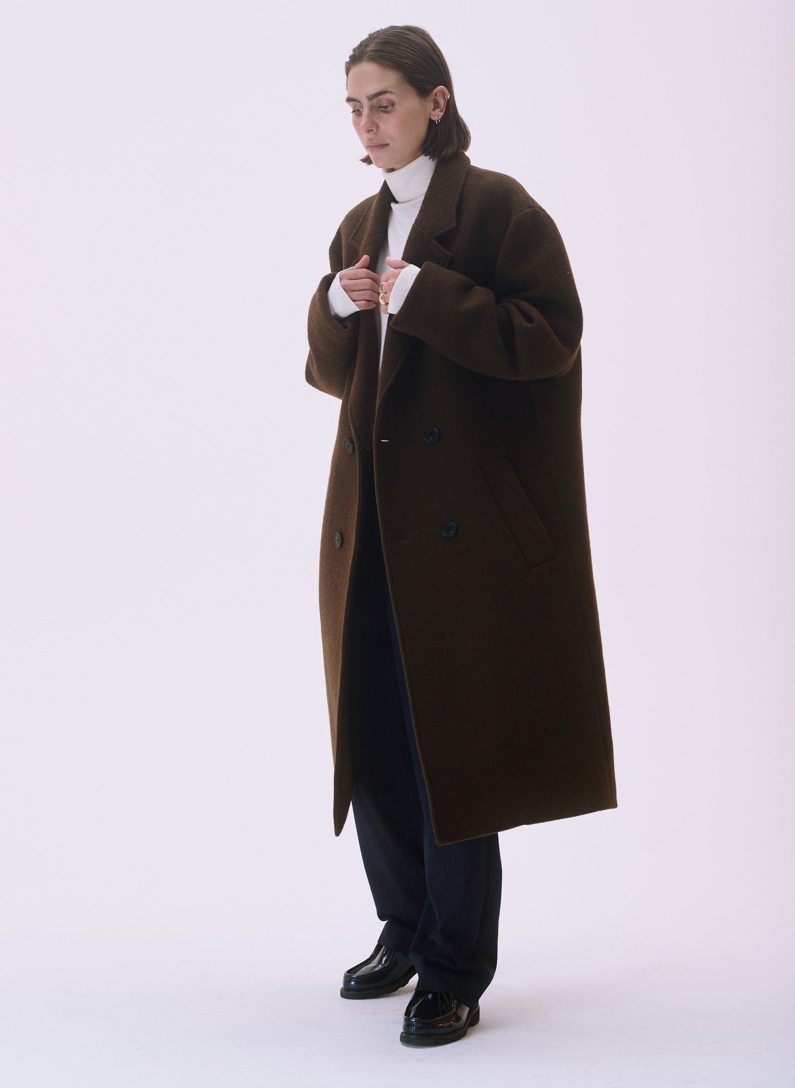 pantalon pince flanelle bleu homme femme unisexe