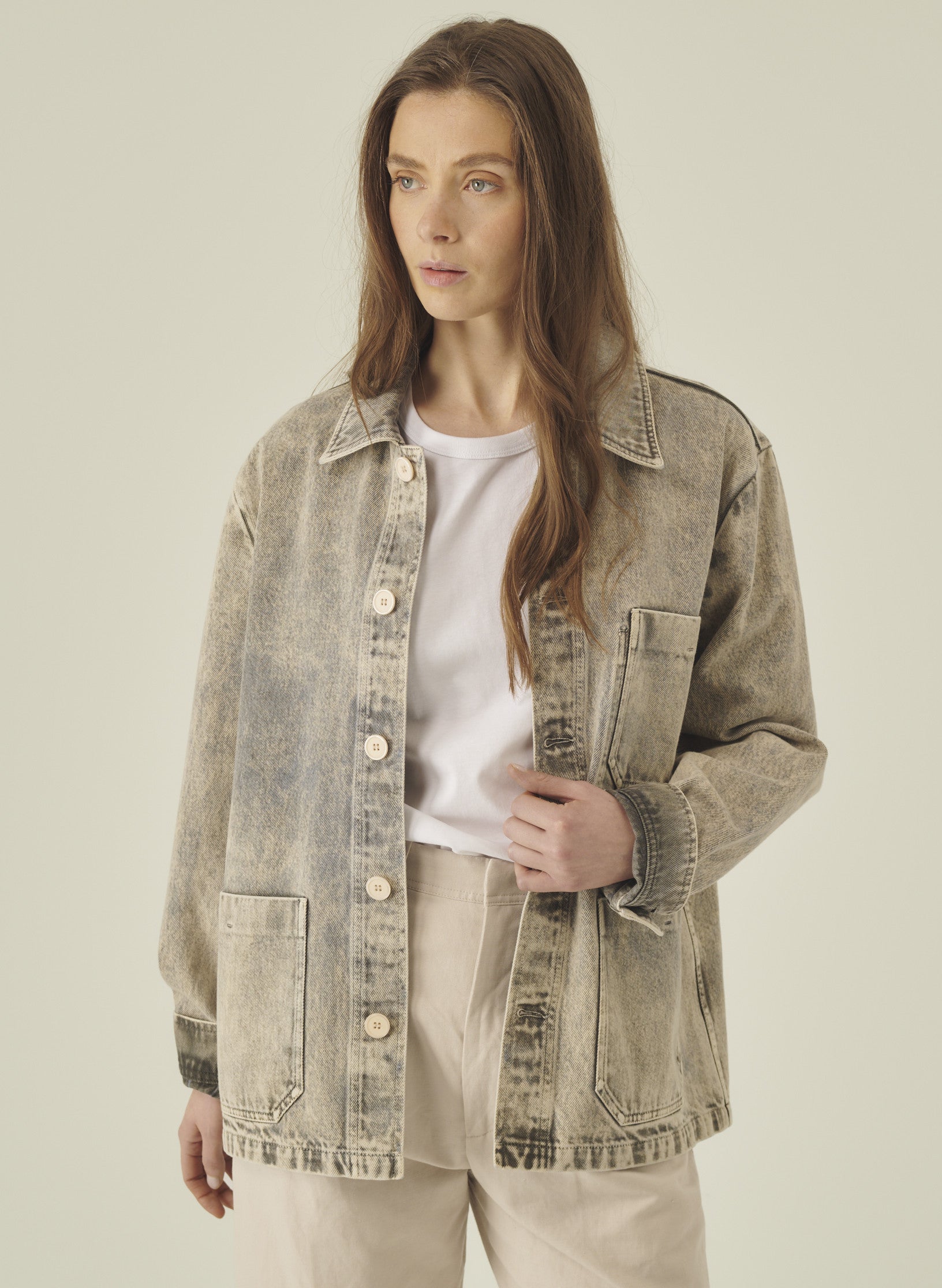 veste peintre denim belave homme femme unisexe