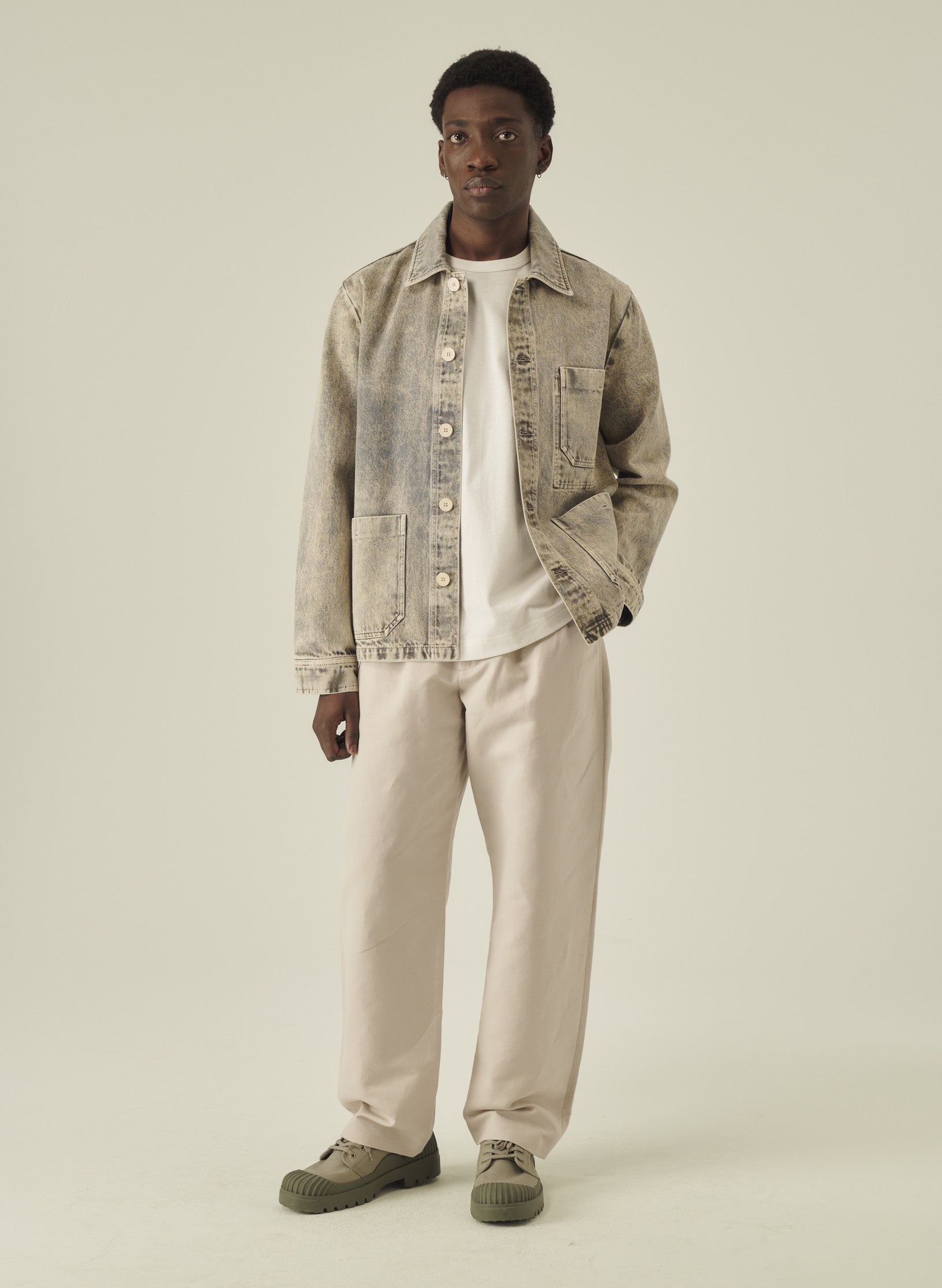 veste peintre denim belave homme femme unisexe