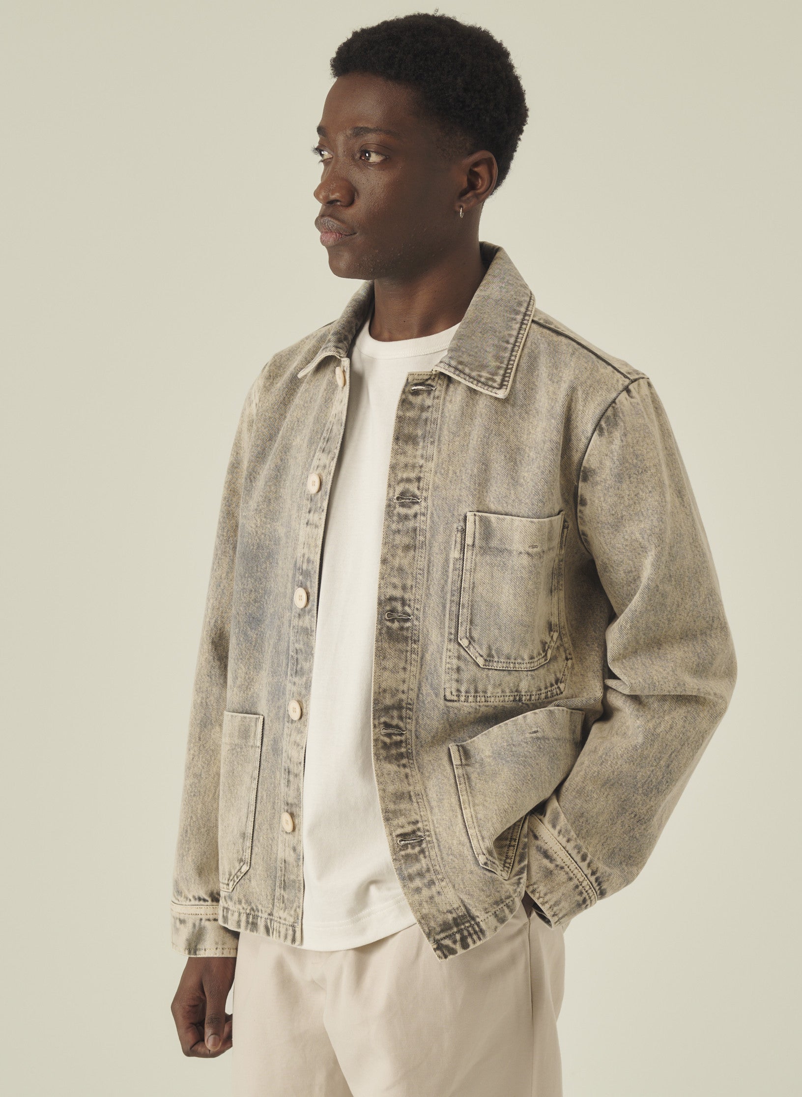 veste peintre denim belave homme femme unisexe