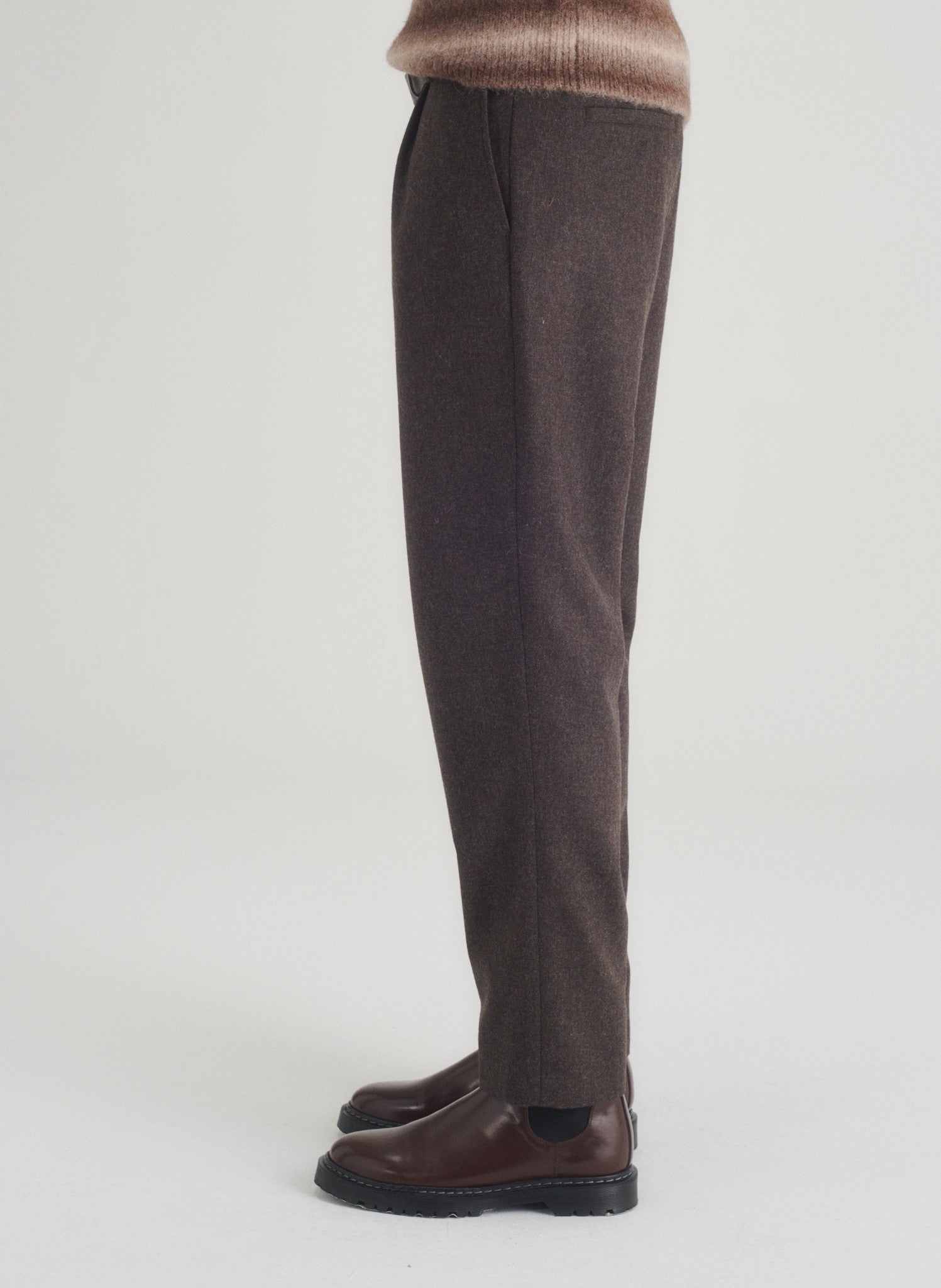 pantalon pince flanelle