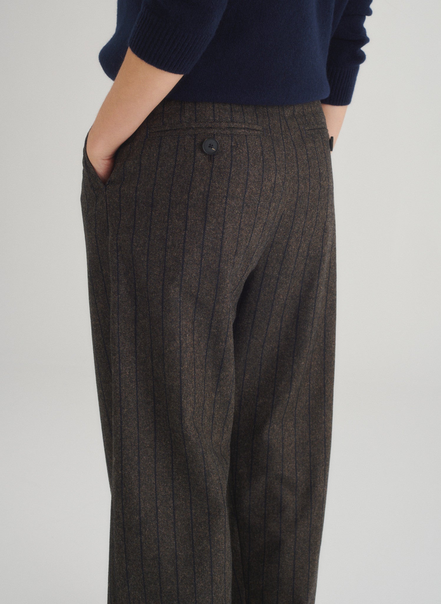 pantalon rayee 2 pinces