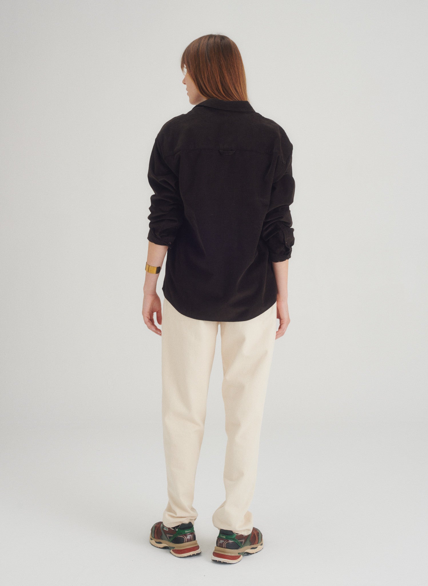 chemise loose velours 1