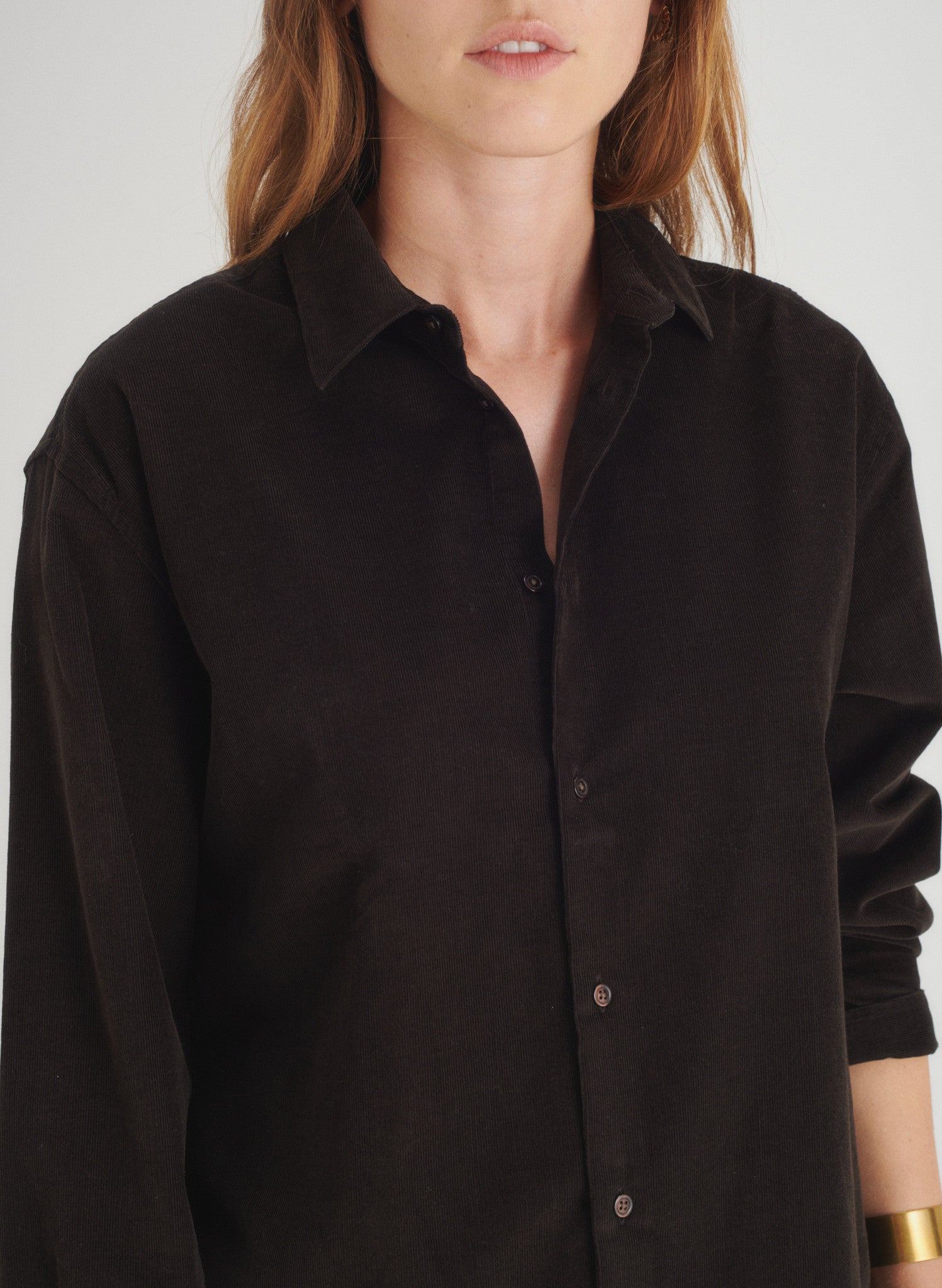 chemise loose velours 1