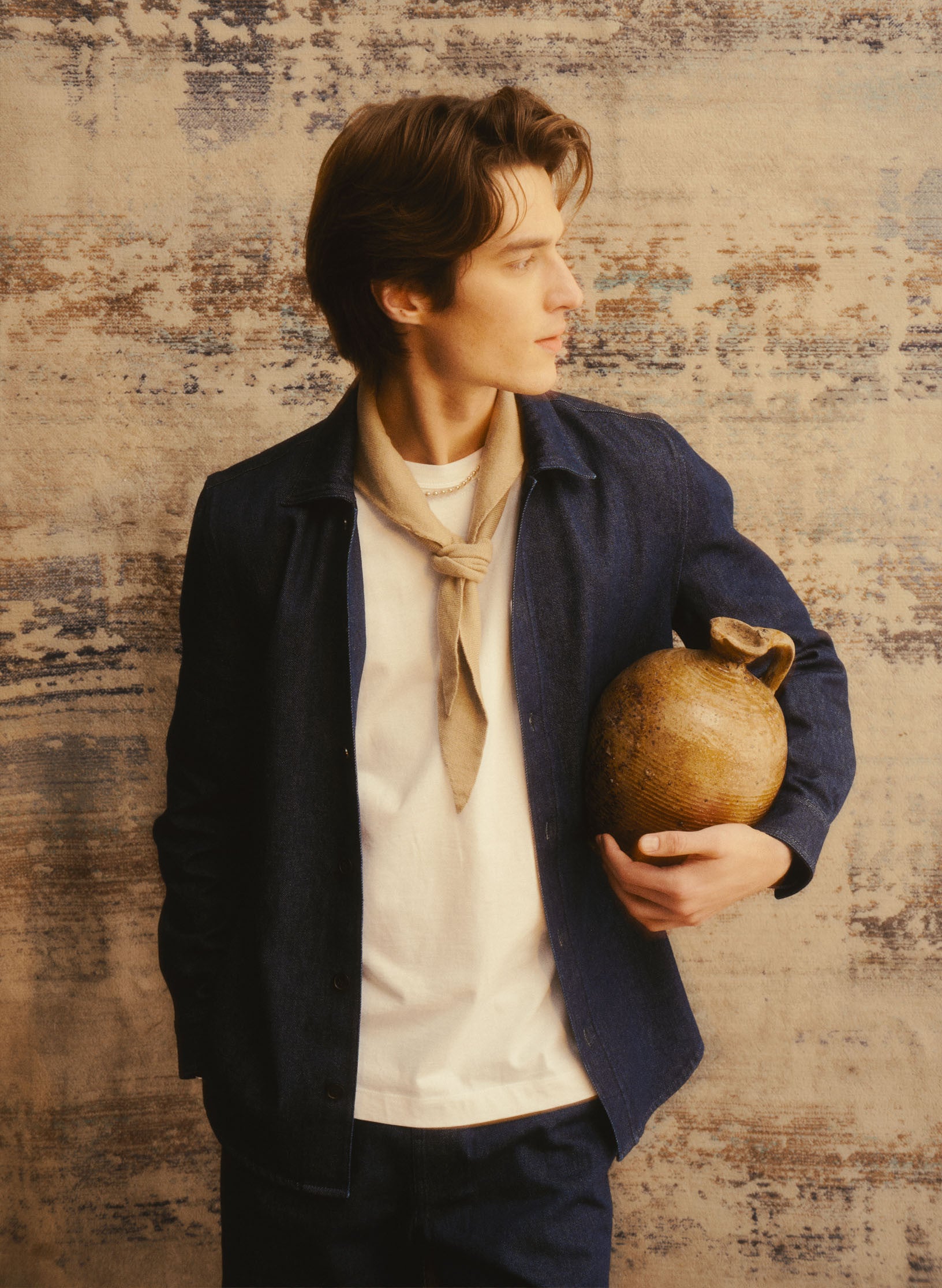 surchemise en denim brut homme femme unisexe oekotex