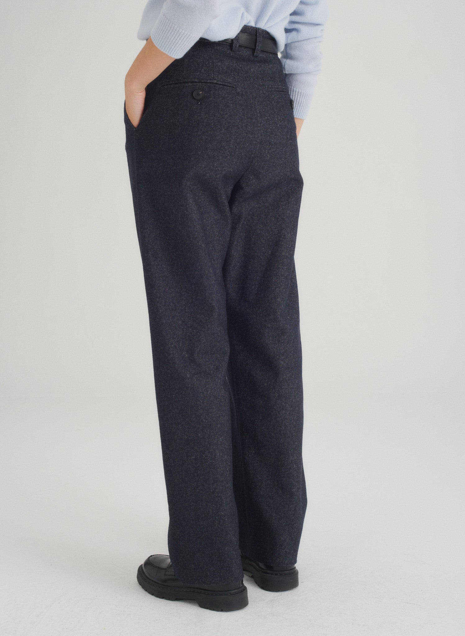 pantalon double pinces denim 1